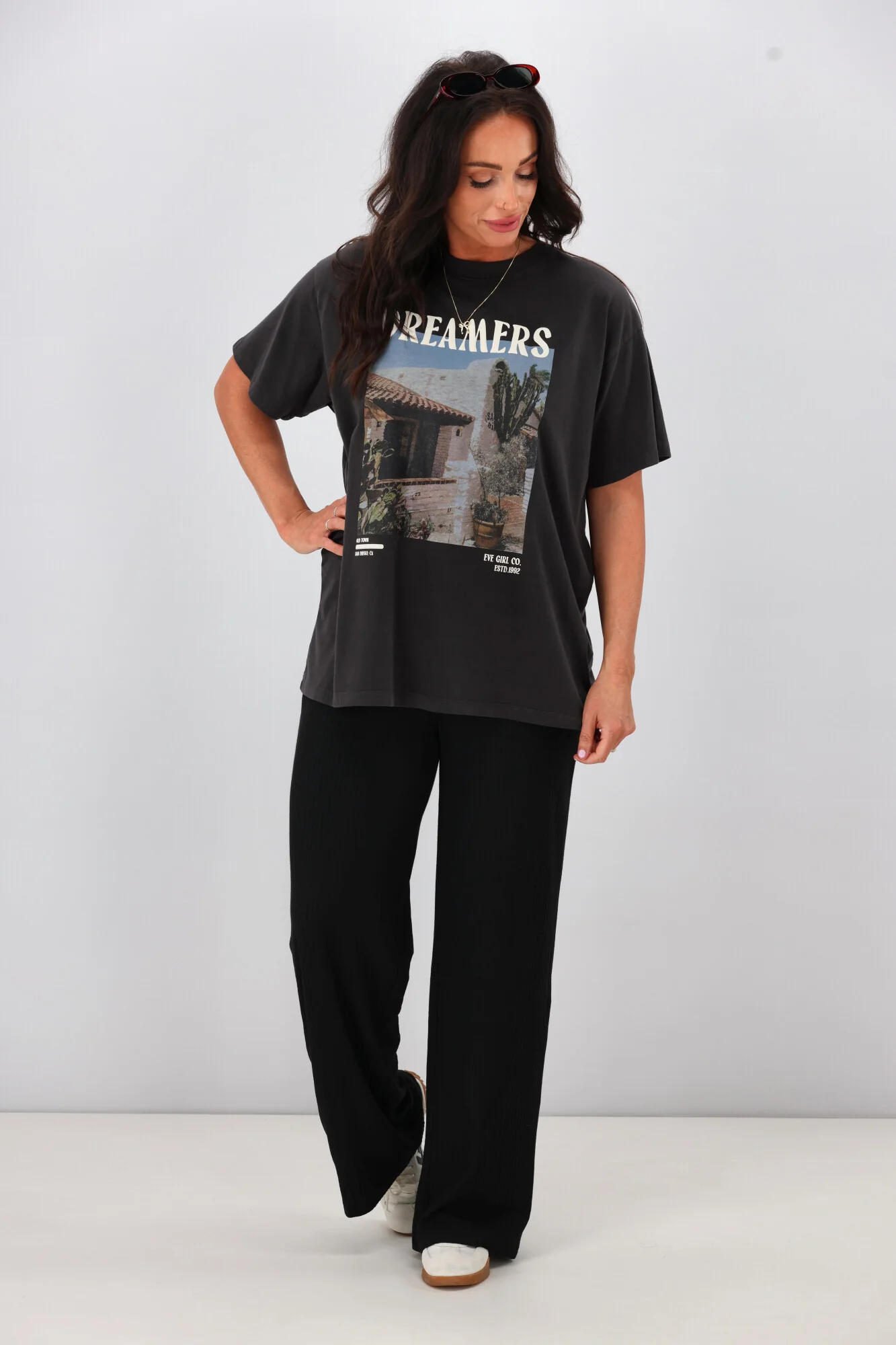 ONLY Emma Wide Leg Pant Black - Image 5