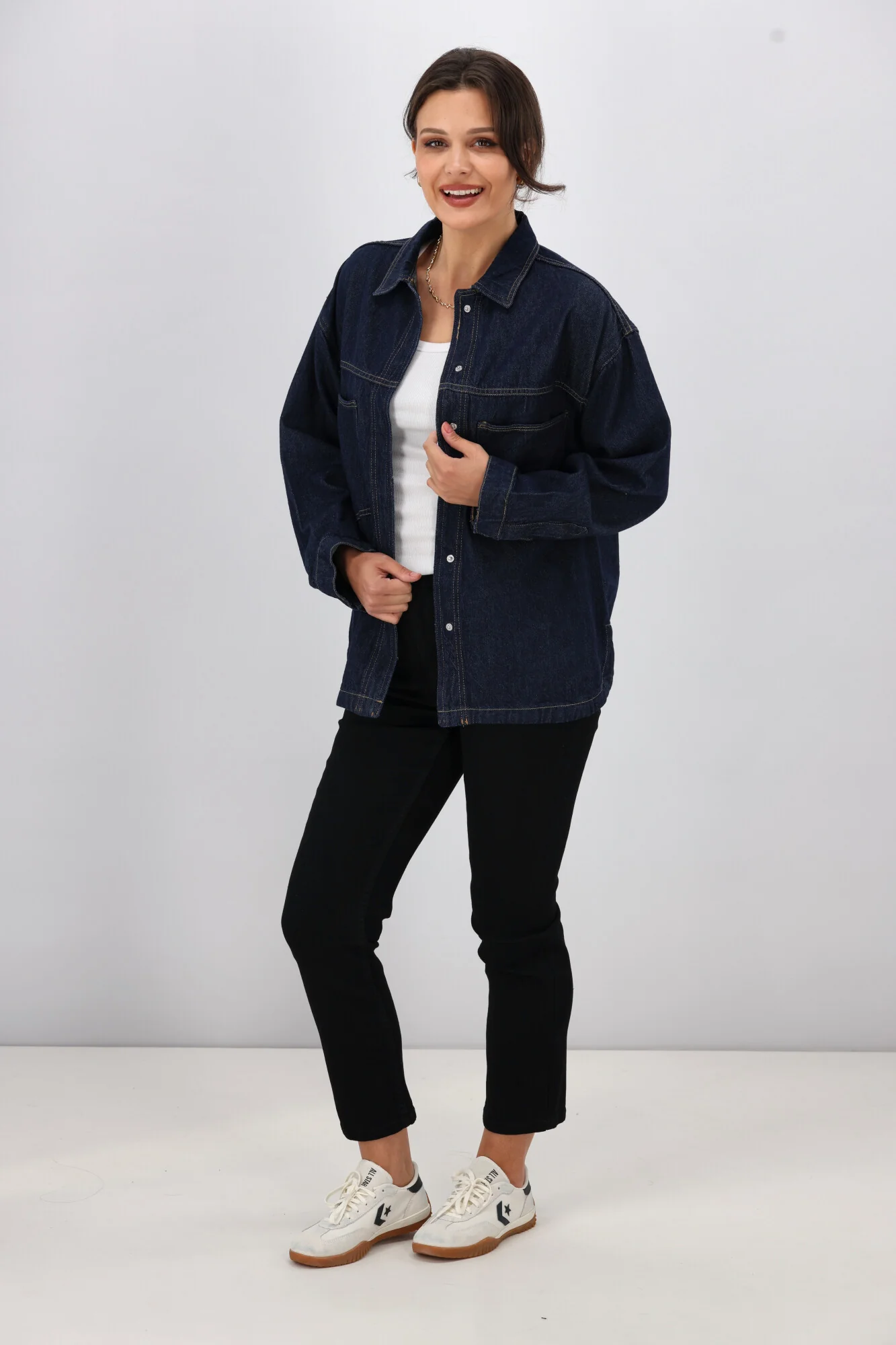 ONLY Emmie L/S Shirt Rinse Denim - Image 5