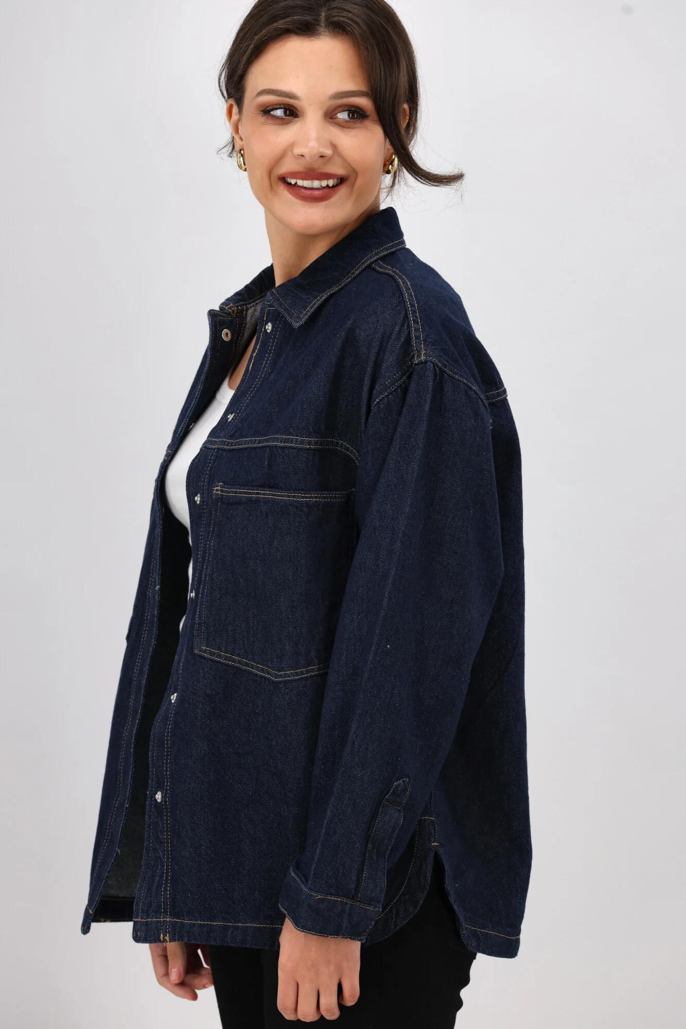 ONLY Emmie L/S Shirt Rinse Denim - Image 6