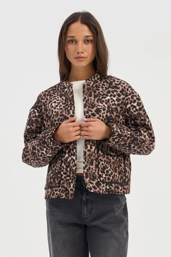 ONLY Hallie Quilted Jacket Animal - Image 3