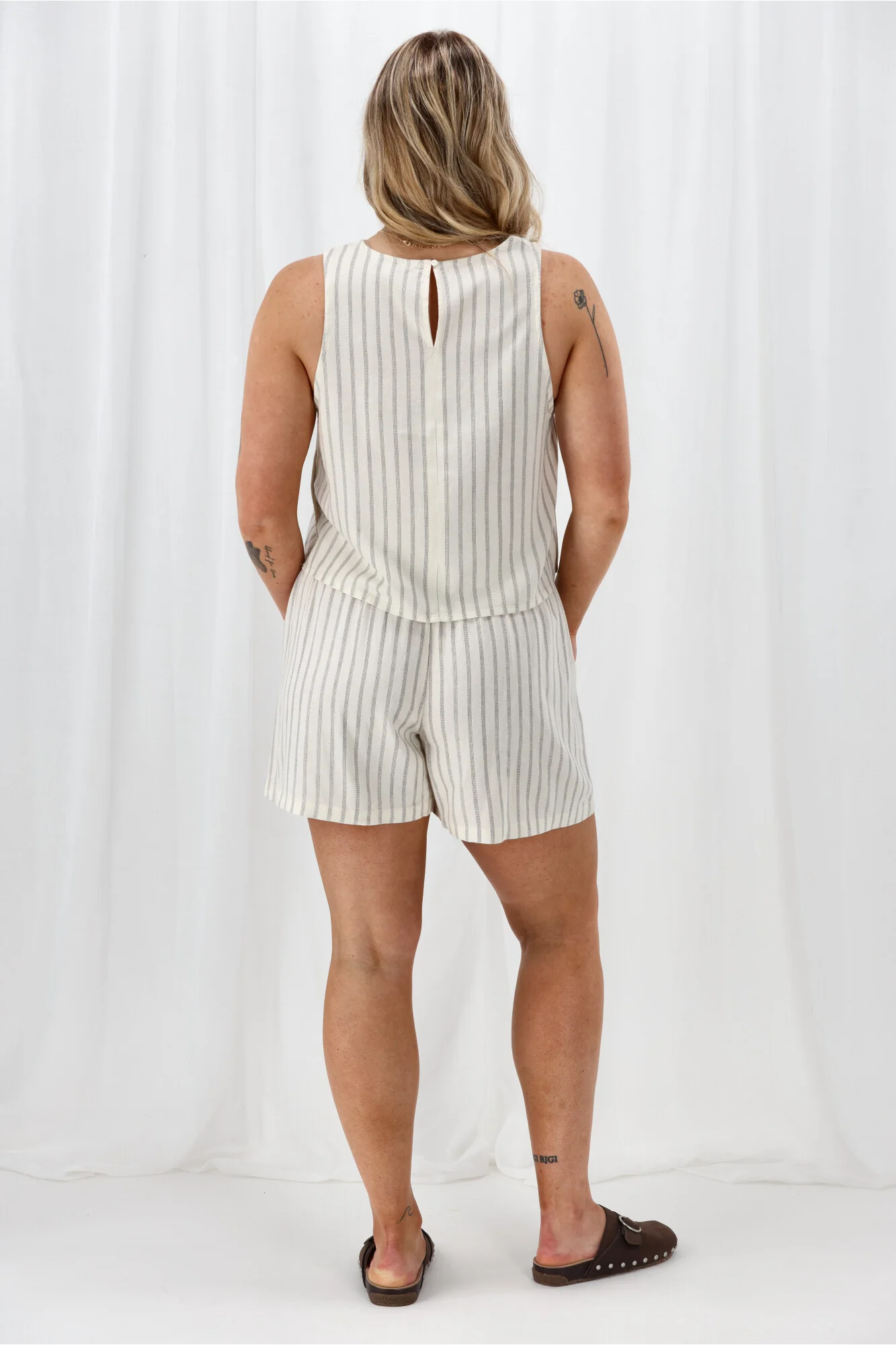 ONLY Onllima S/L Linen Blend Top Cloud Dancer - Image 7