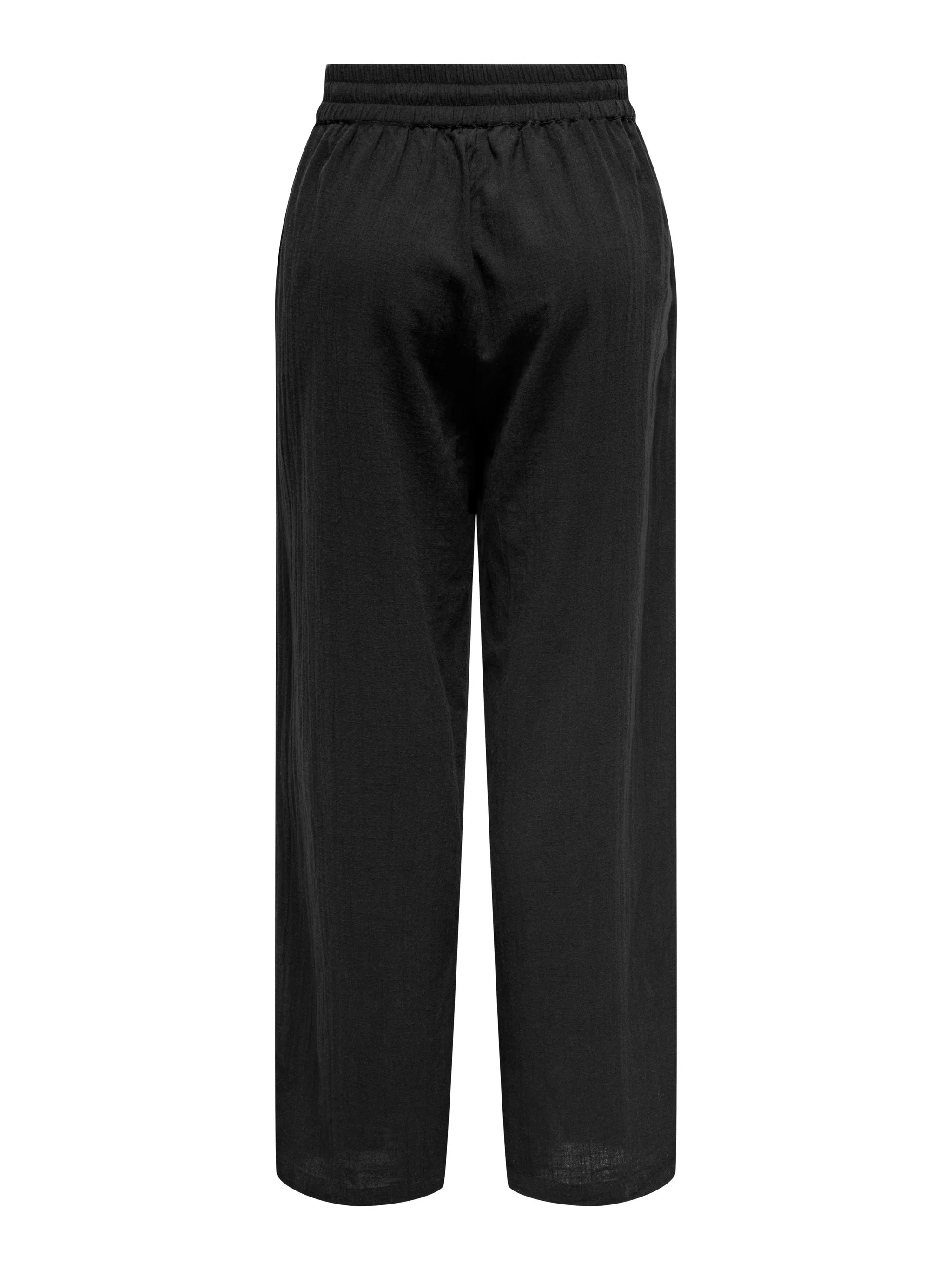 ONLY Tizana Cotton Loose Pant Black - Image 7