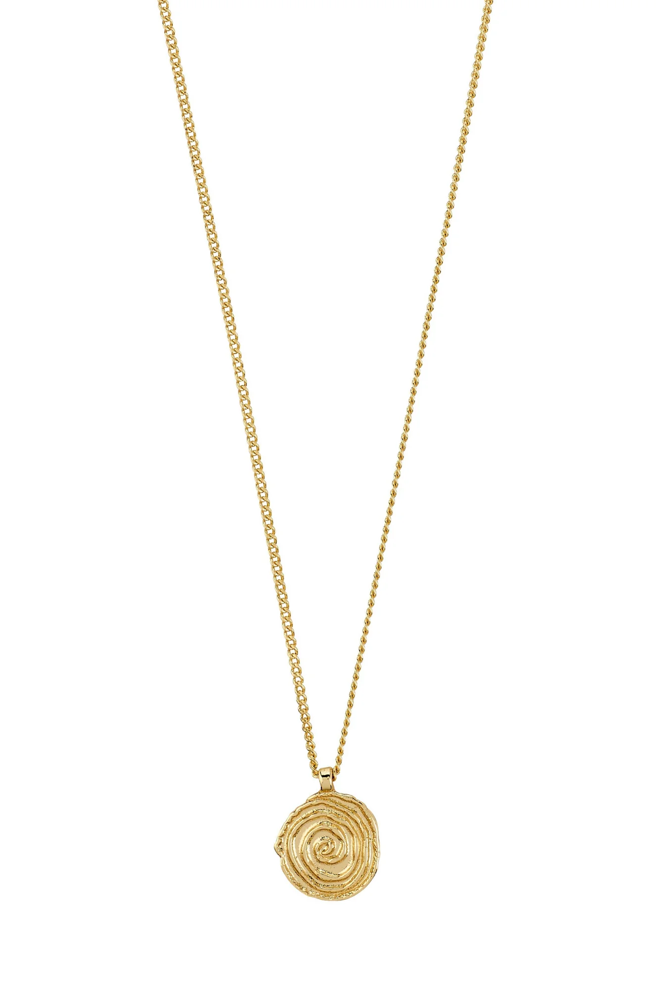 Pilgrim Air Coin Necklace Gold Plated