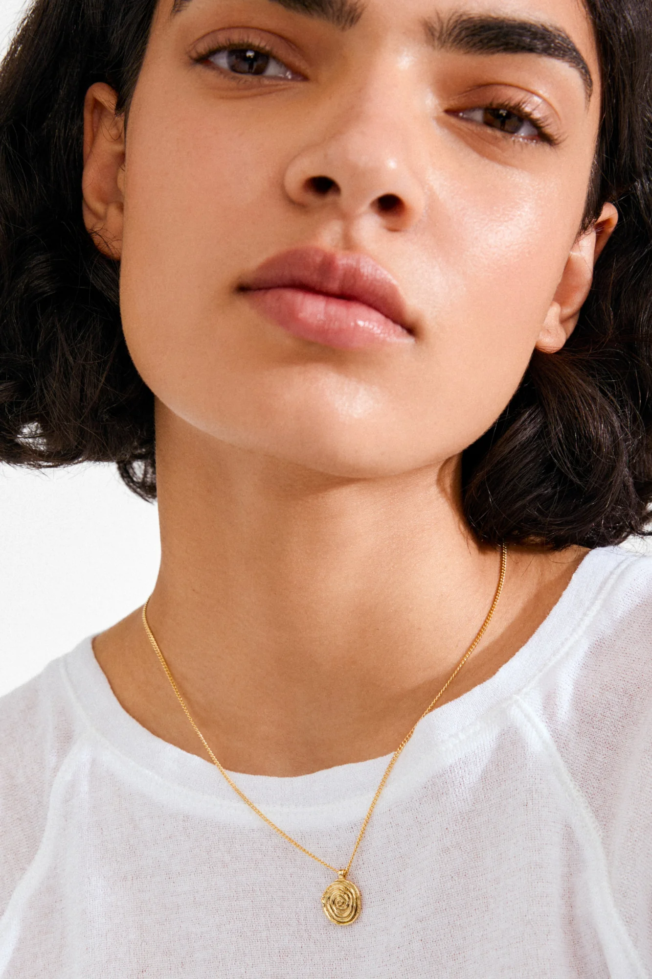 Pilgrim Air Coin Necklace Gold Plated - Image 2