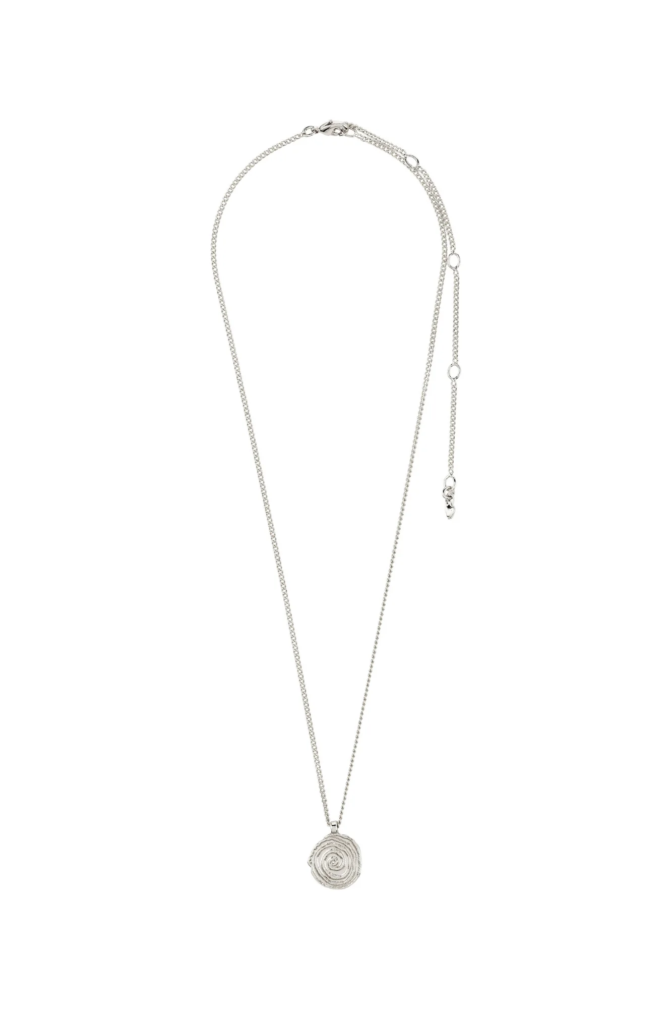 Pilgrim Air Coin Necklace Silver Plated - Image 3