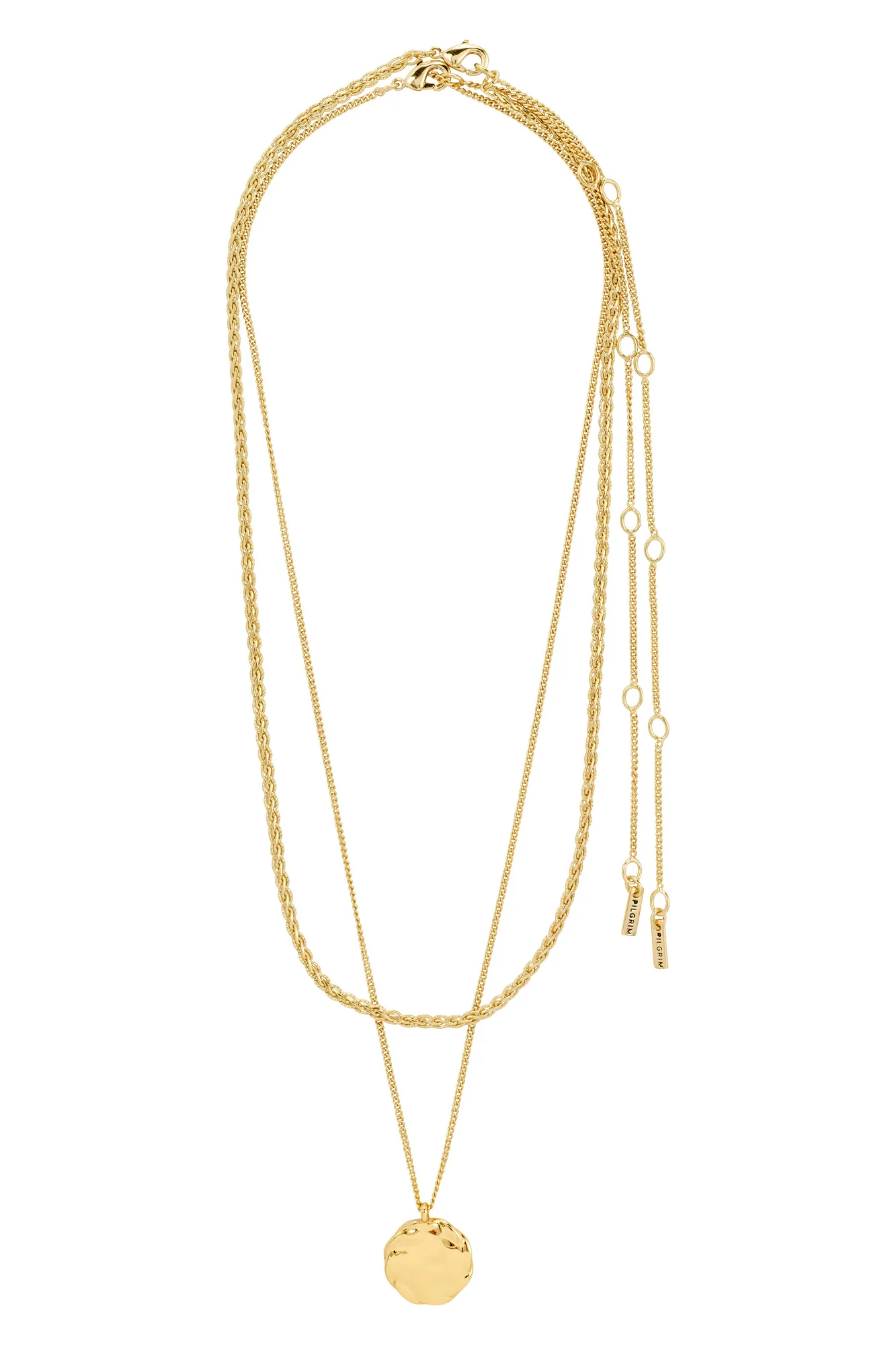 Pilgrim Declan Recycled Necklace Gold Plated