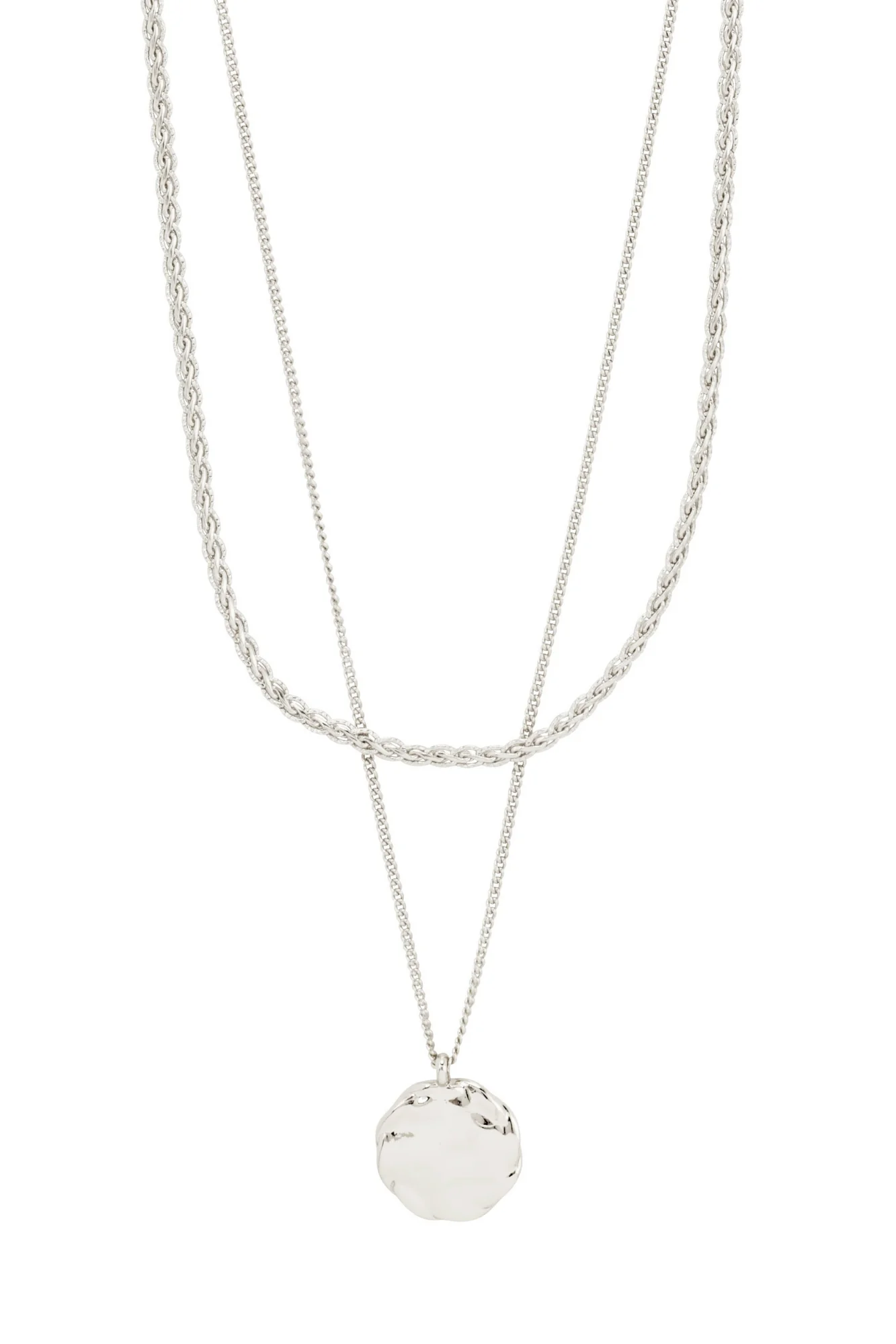 Pilgrim Declan Recycled Necklace Silver Plated - Image 4
