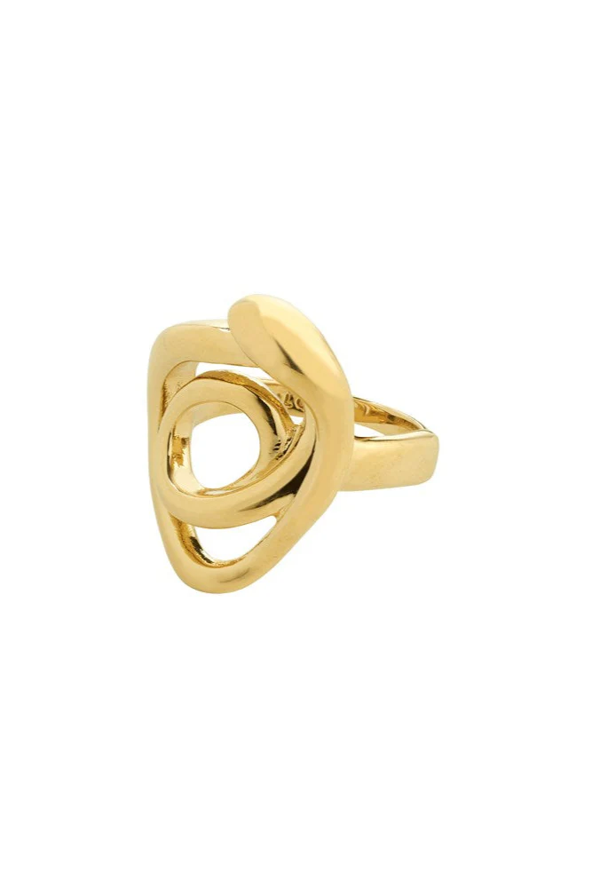 Pilgrim Diego Recycled Ring Gold Plated