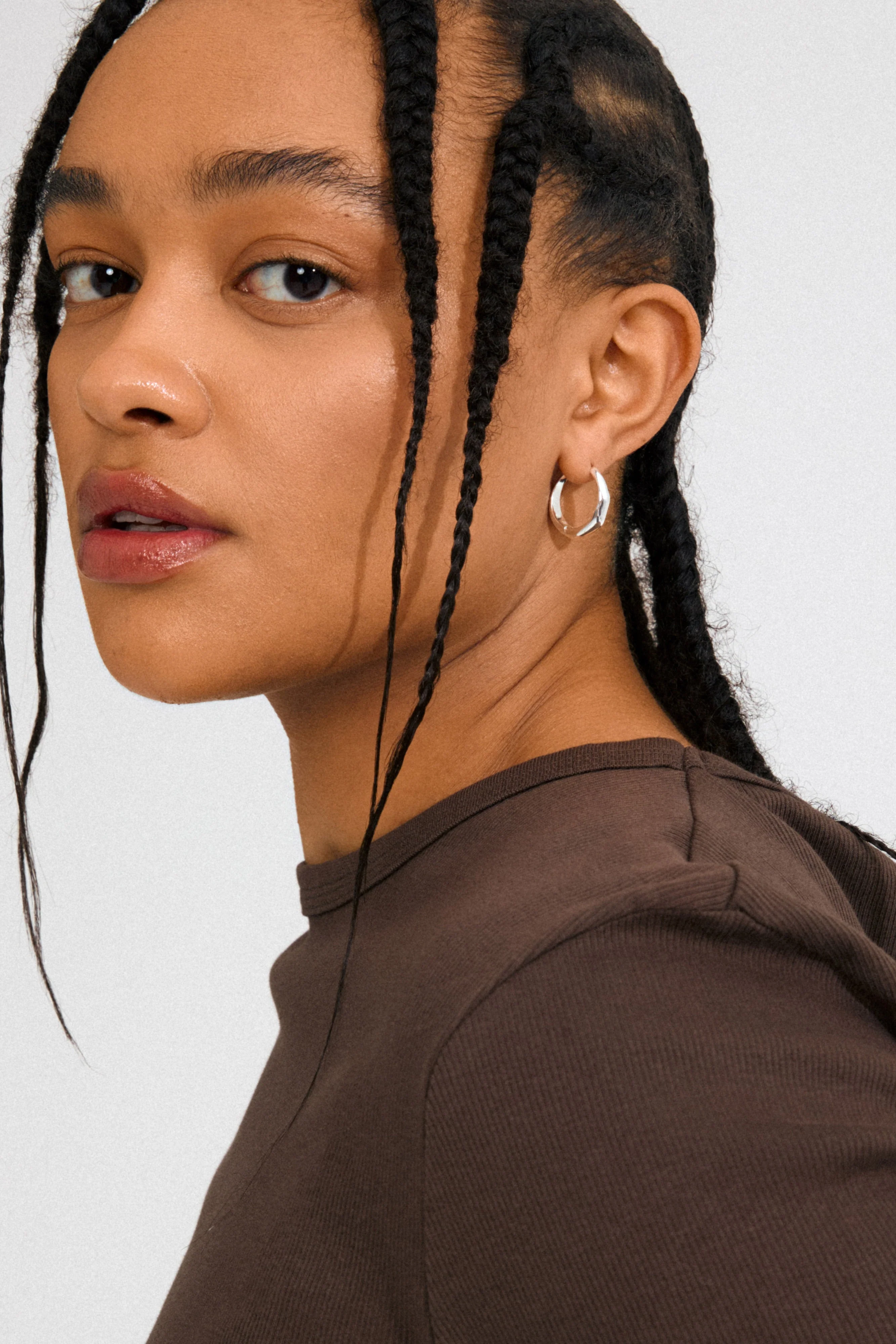 Pilgrim Harrison Recycled Earrings Silver Plated
