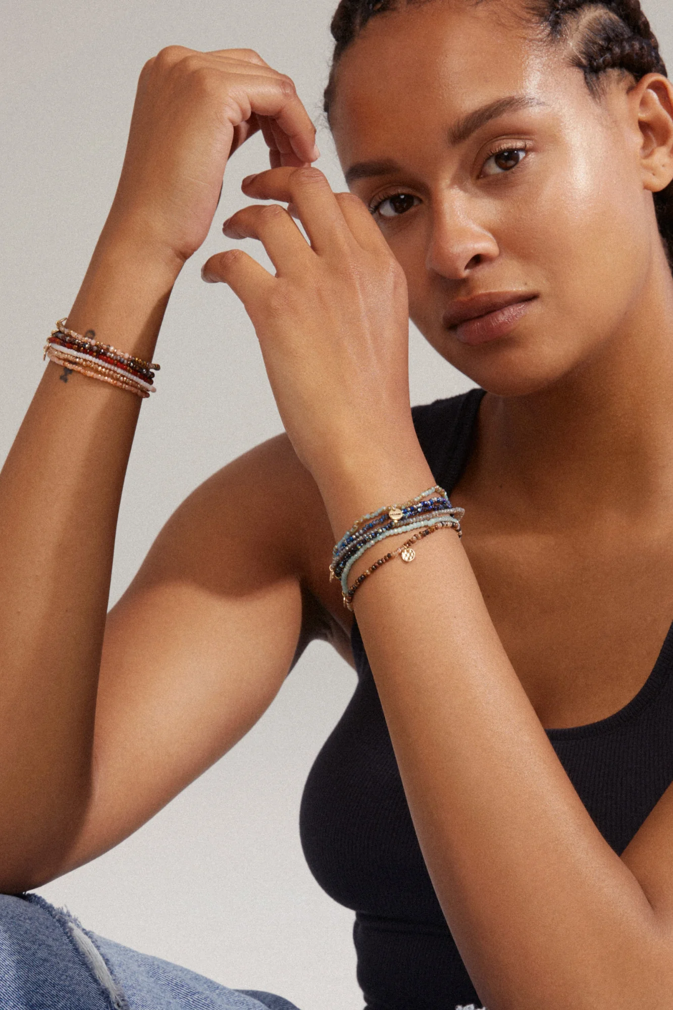 Pilgrim Indie Bracelet Gold Plated Brown - Image 2