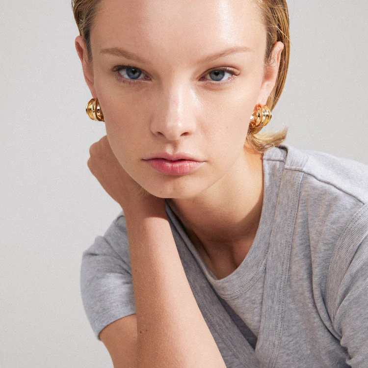 Pilgrim Stay Earrings Gold