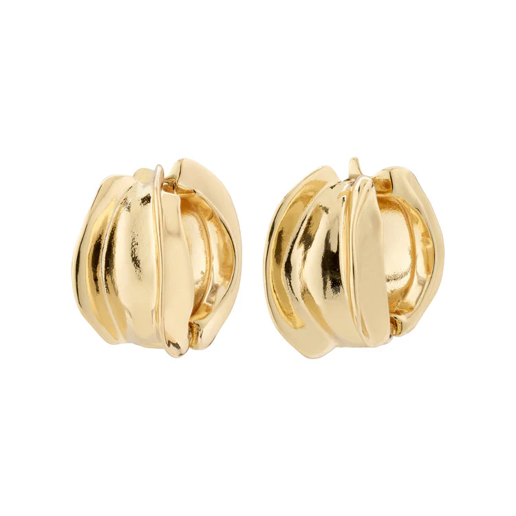 Pilgrim Stay Earrings Gold - Image 2