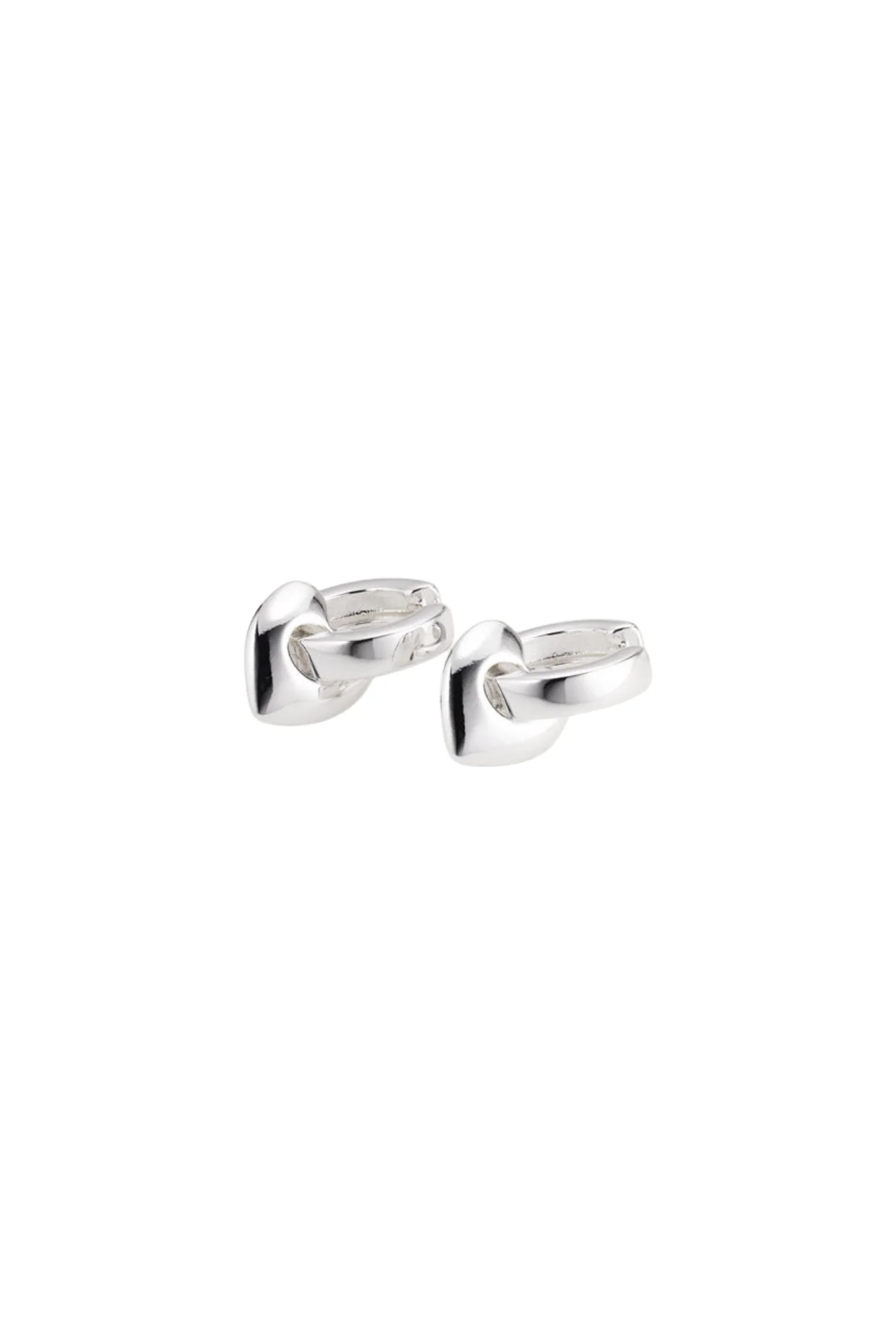 Pligrim Iokaste Recycled Chunky Hoops Silver Plated - Image 3
