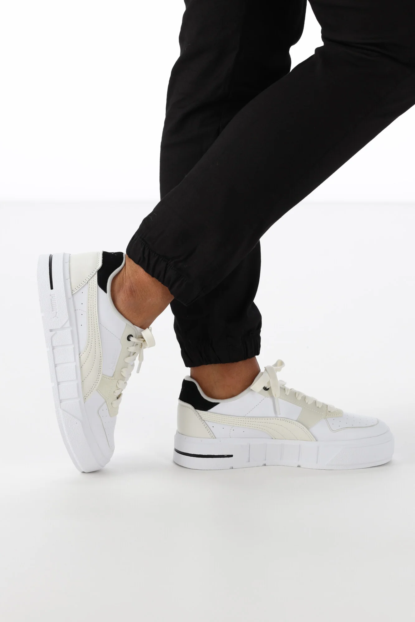 Puma Cali Court Pure Luxe Womens Black Warm White - Image 3