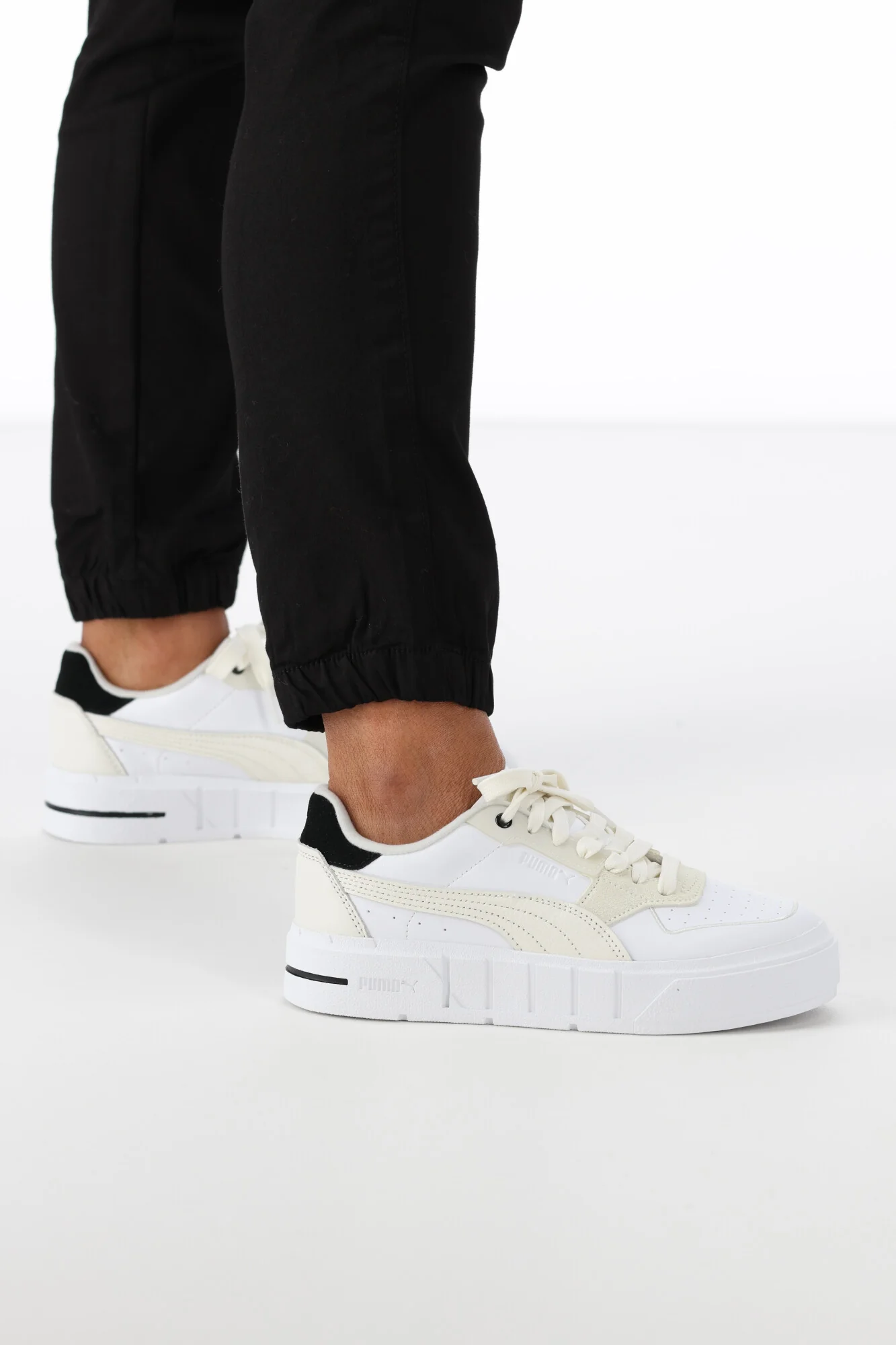 Puma Cali Court Pure Luxe Womens Black Warm White - Image 6