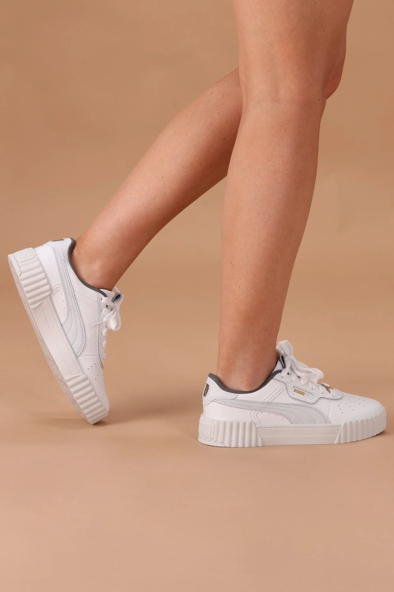 Puma Carina 3.0 Luxe PUMA White Silver Mist Womens - Image 6