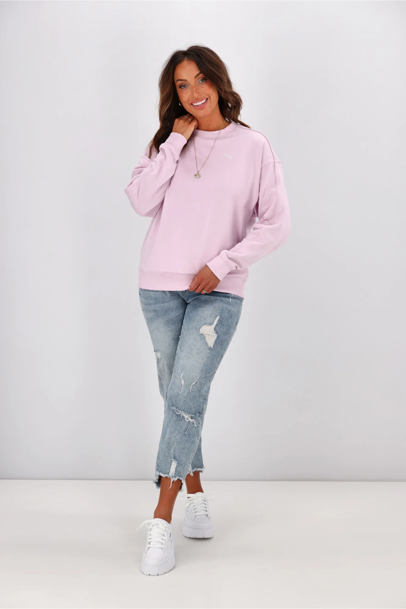 Puma HER Crew Club Grape Mist - Image 7