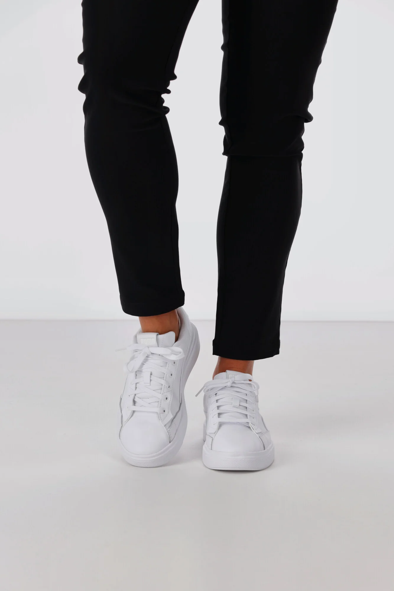 Puma Laijla Leather Womens White - Image 5