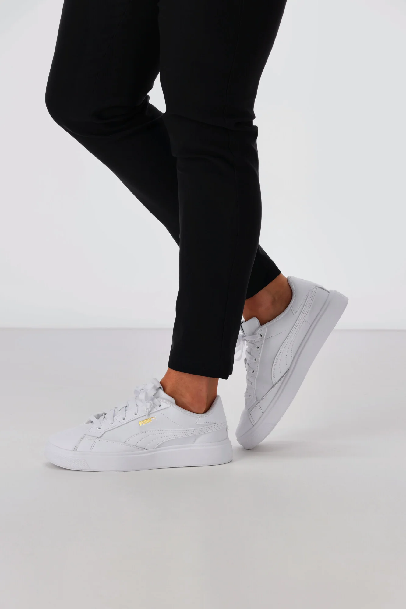 Puma Laijla Leather Womens White - Image 6