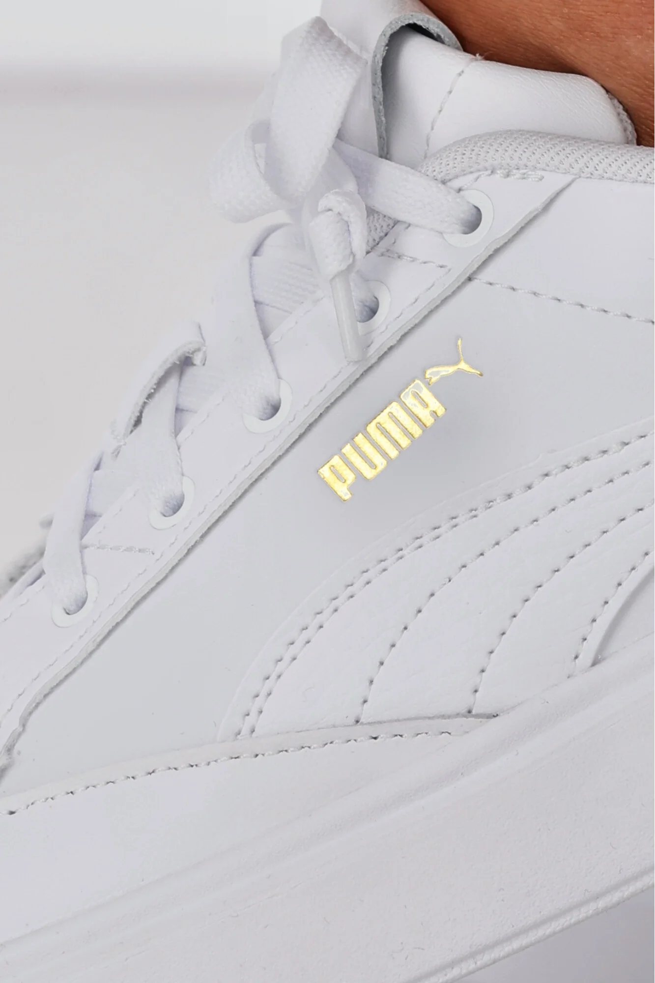 Puma Laijla Leather Womens White - Image 8