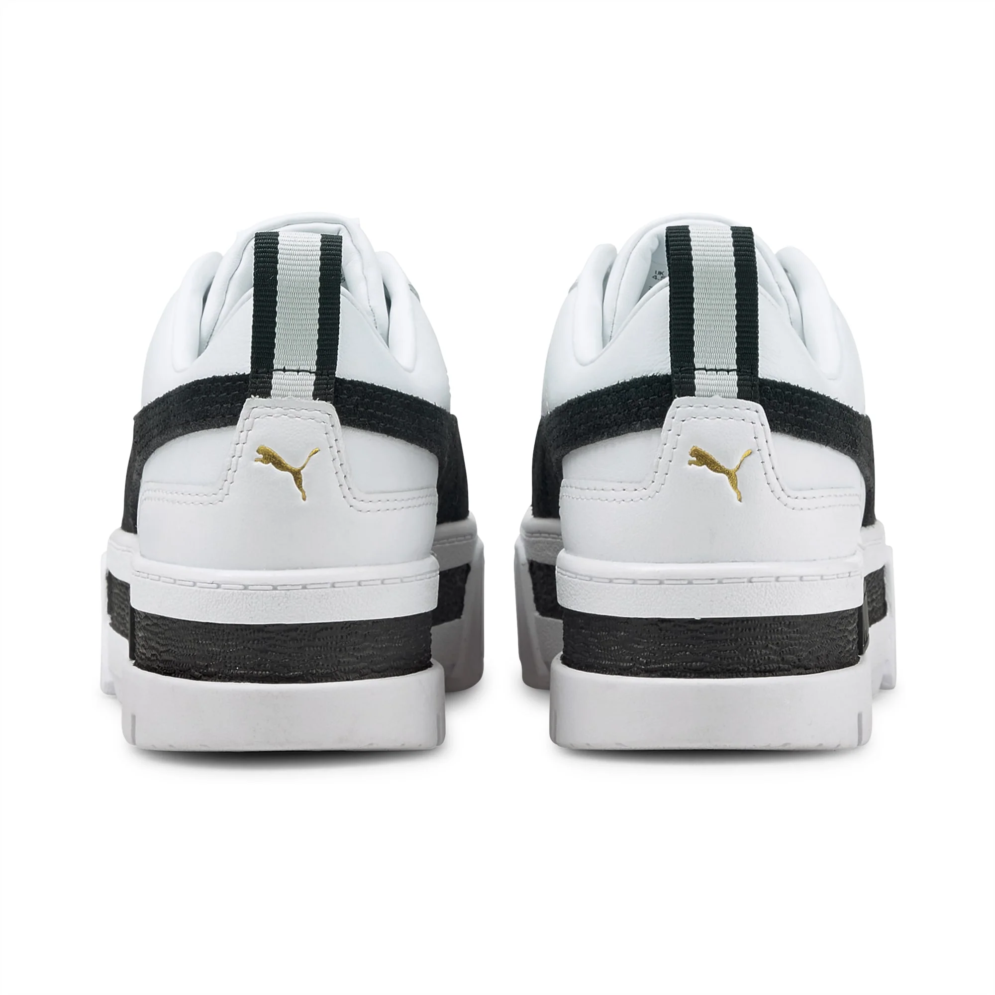 Puma Mayze Leather Womens White Black - Image 6