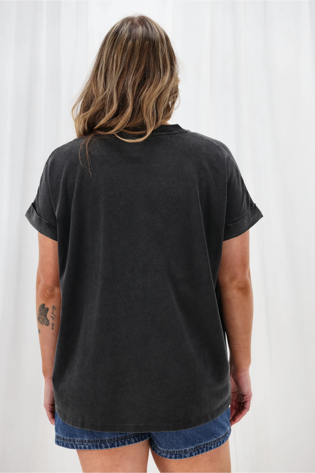 Rebel Club Berry Daze Capsleeve Tee Washed Black - Image 6