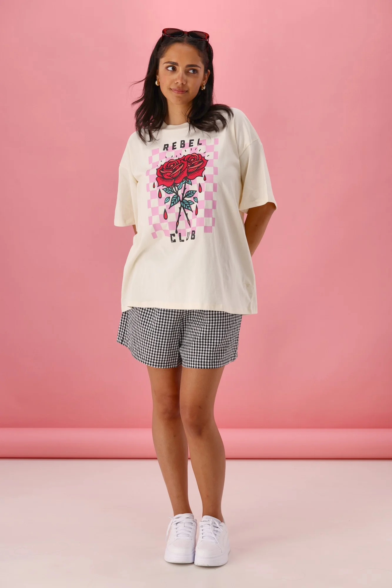 Rebel Club Bleeding Rose Tee Vanilla - Image 3