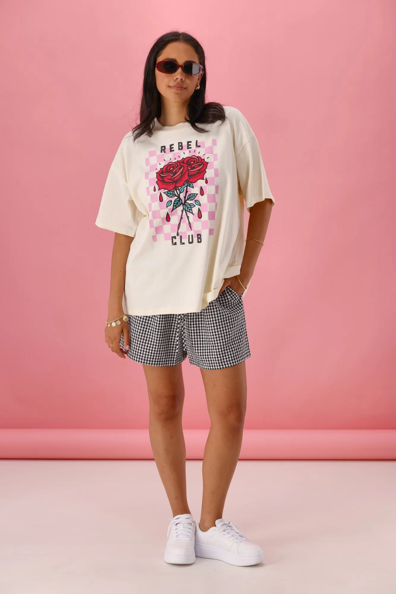 Rebel Club Bleeding Rose Tee Vanilla - Image 5