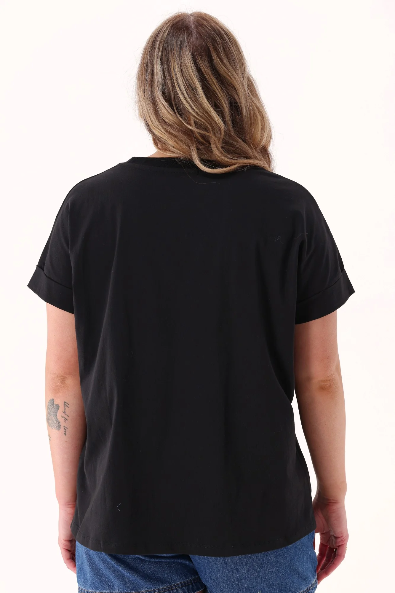Rebel Club Cooper Cap Sleeve Tee Black - Image 7