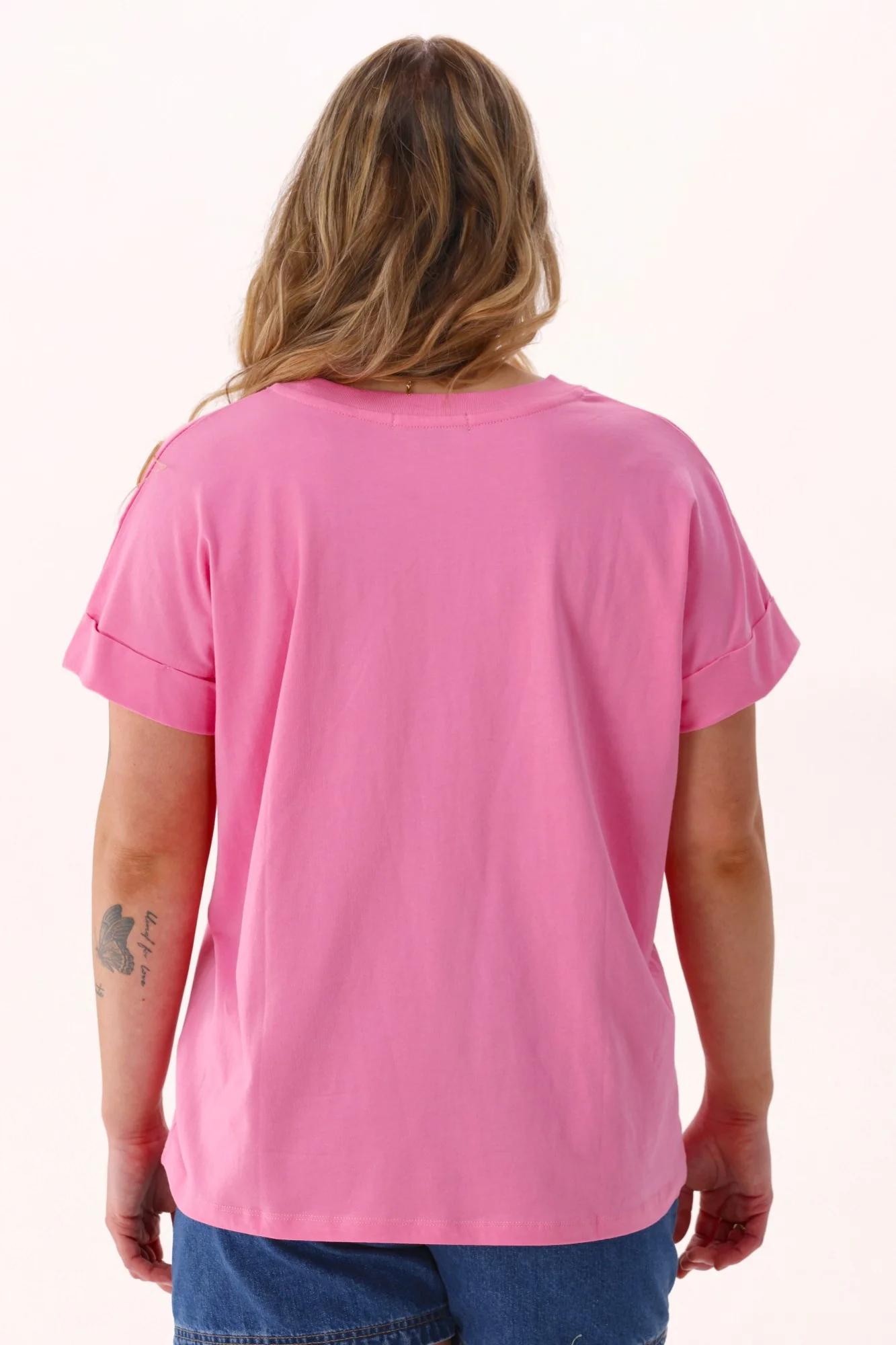 Rebel Club Cooper Cap Sleeve Tee Bubble Gum - Image 7