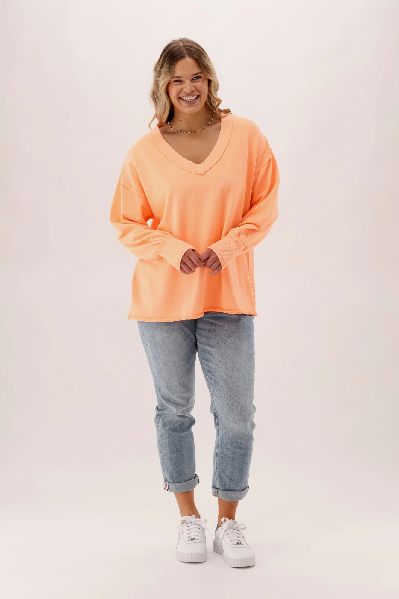 Rebel Club Easy V Sweat Orange - Image 5