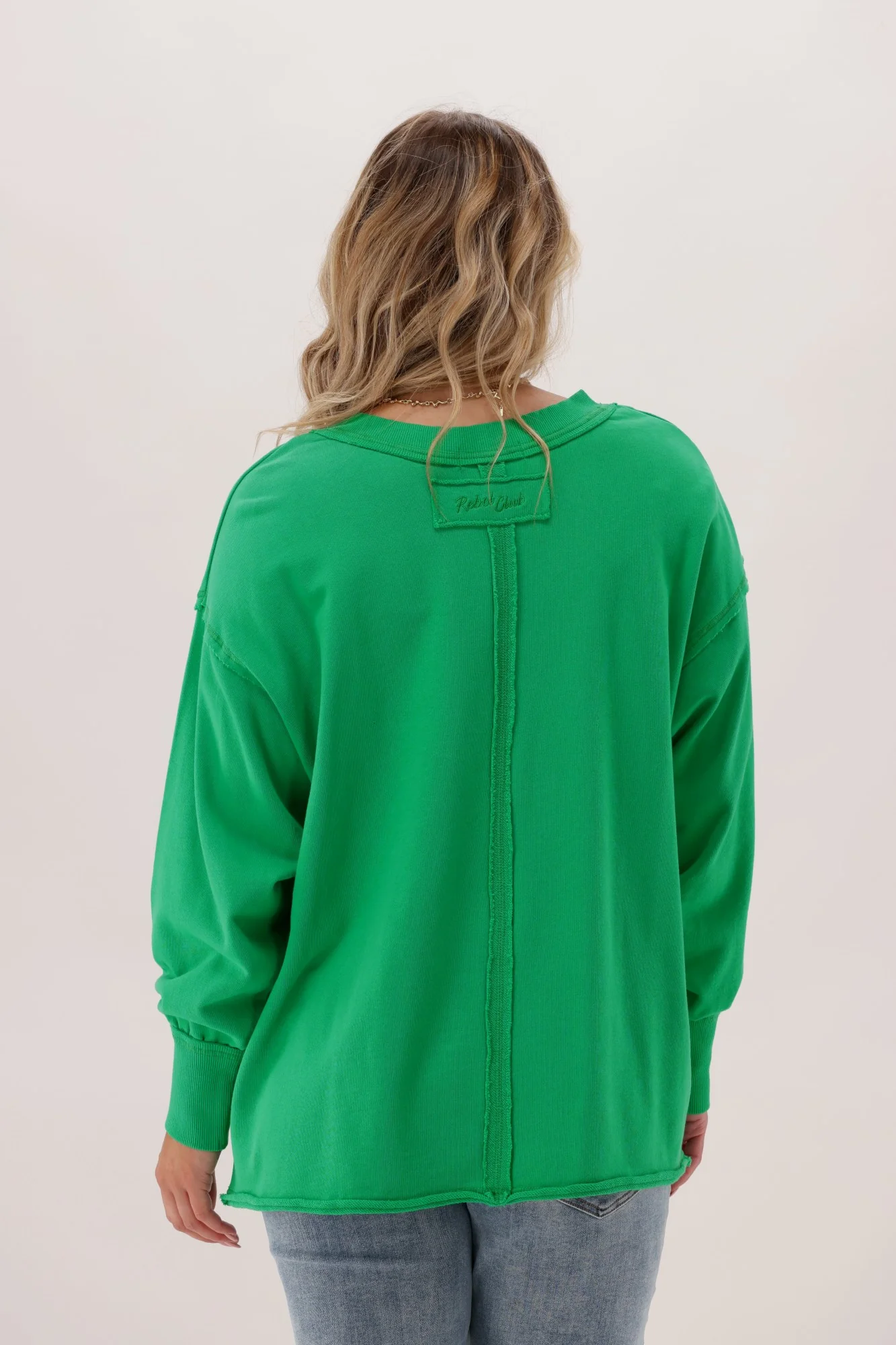 Rebel Club Easy V Sweat Green - Image 5