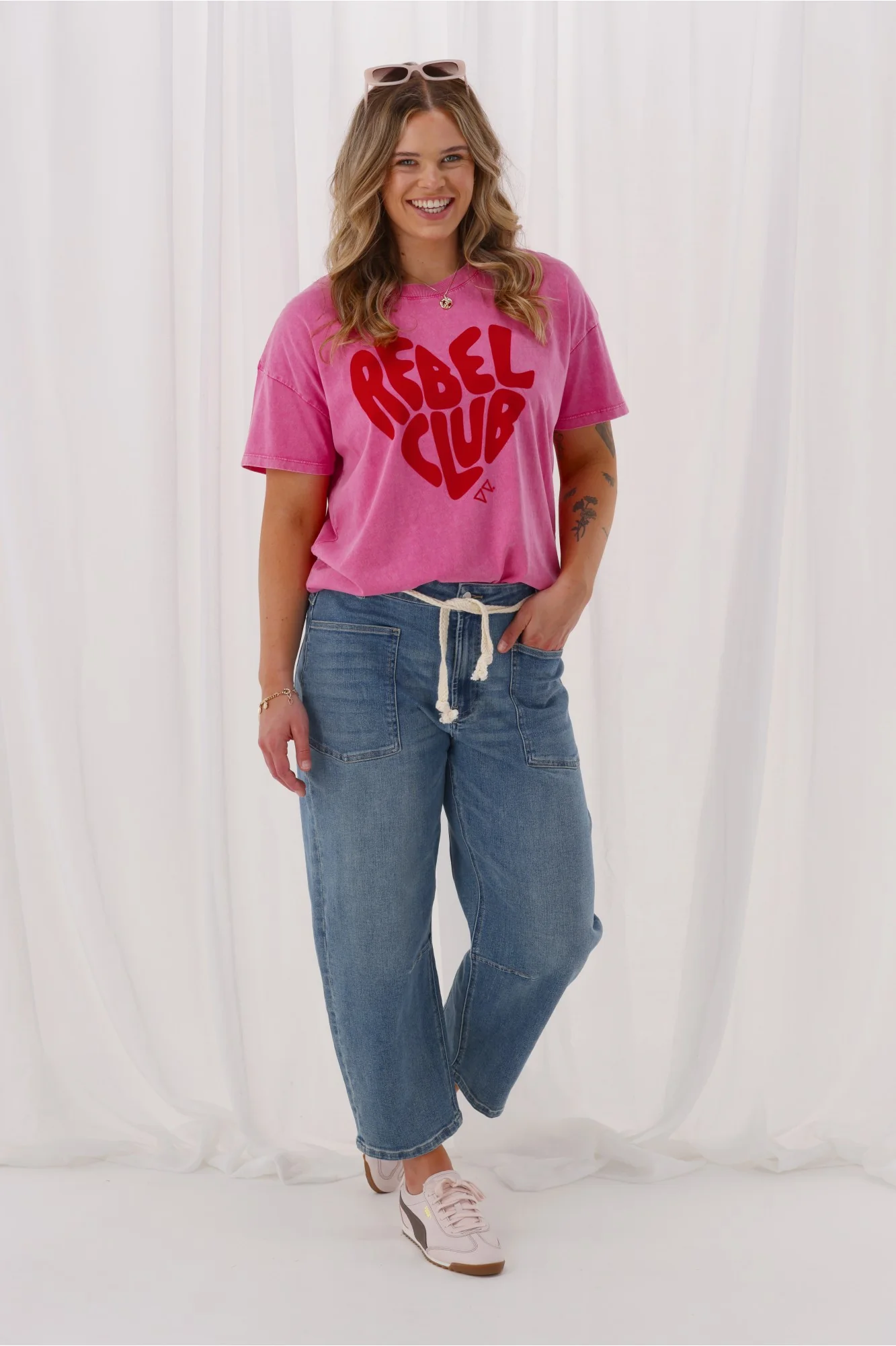 Rebel Club Hayden Slouchy Jean Washed Blue - Image 3