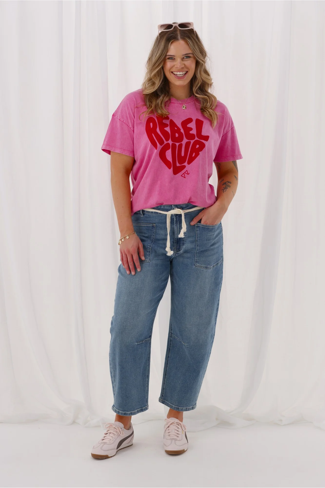 Rebel Club Hayden Slouchy Jean Washed Blue - Image 4