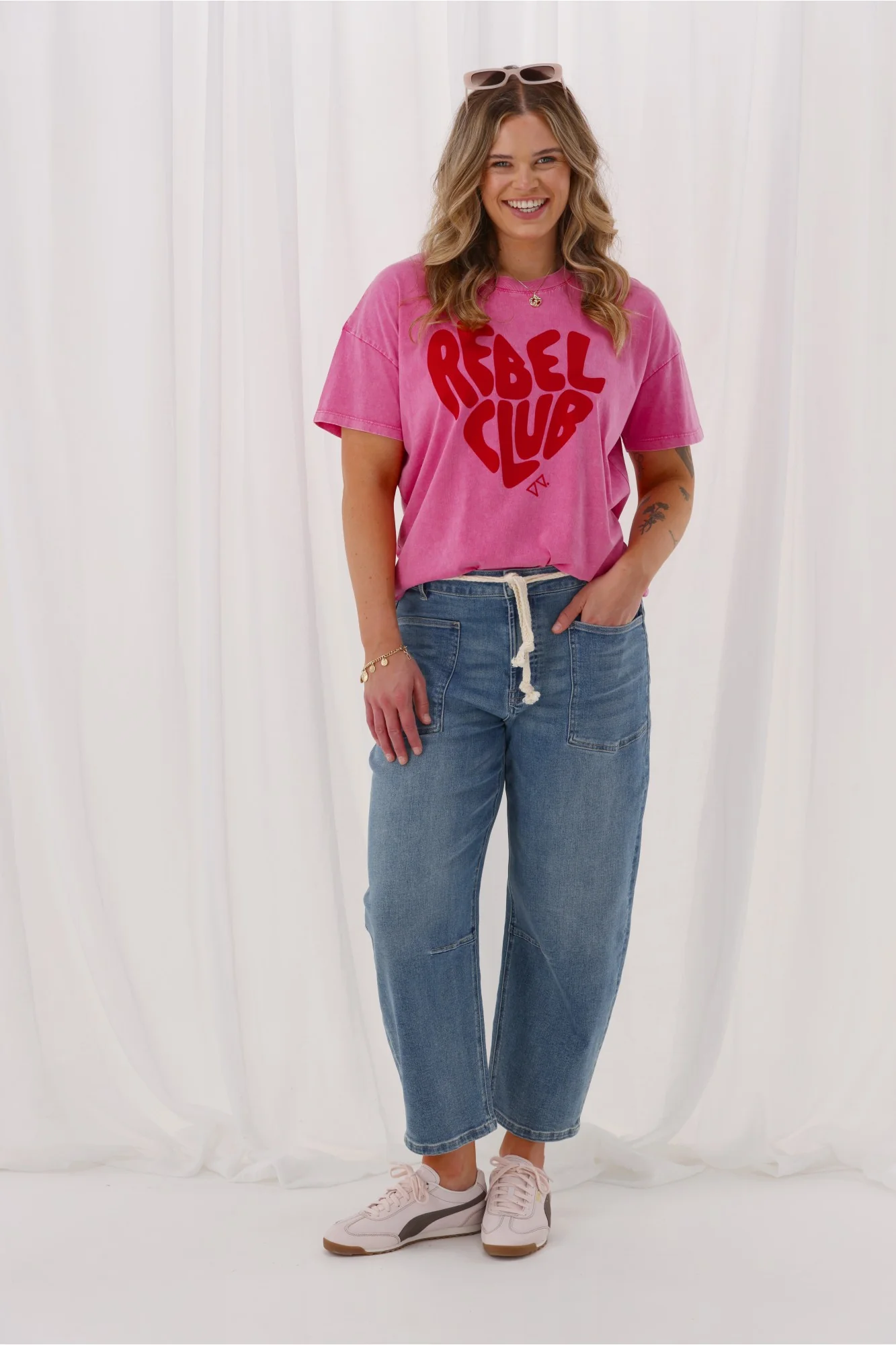 Rebel Club Hayden Slouchy Jean Washed Blue - Image 5
