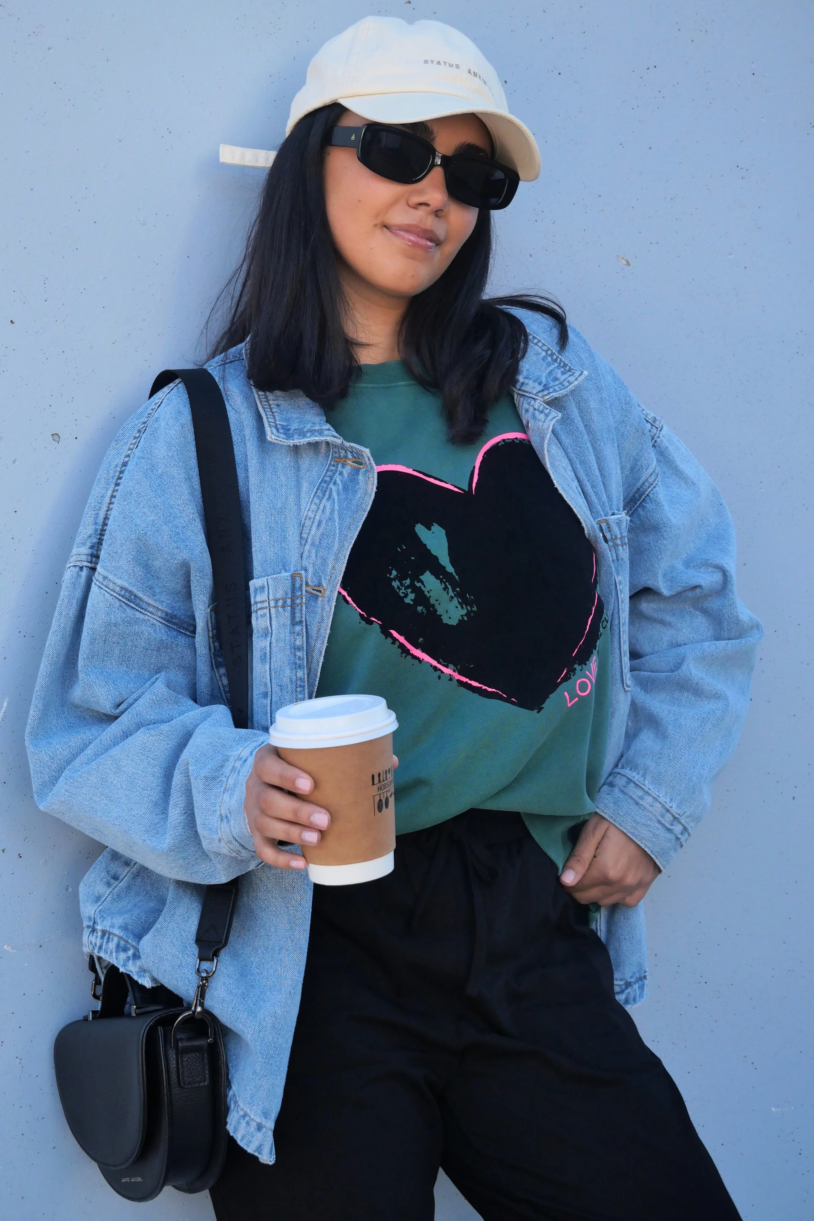 Rebel Club Heart Crush Crew Washed Green - Image 3