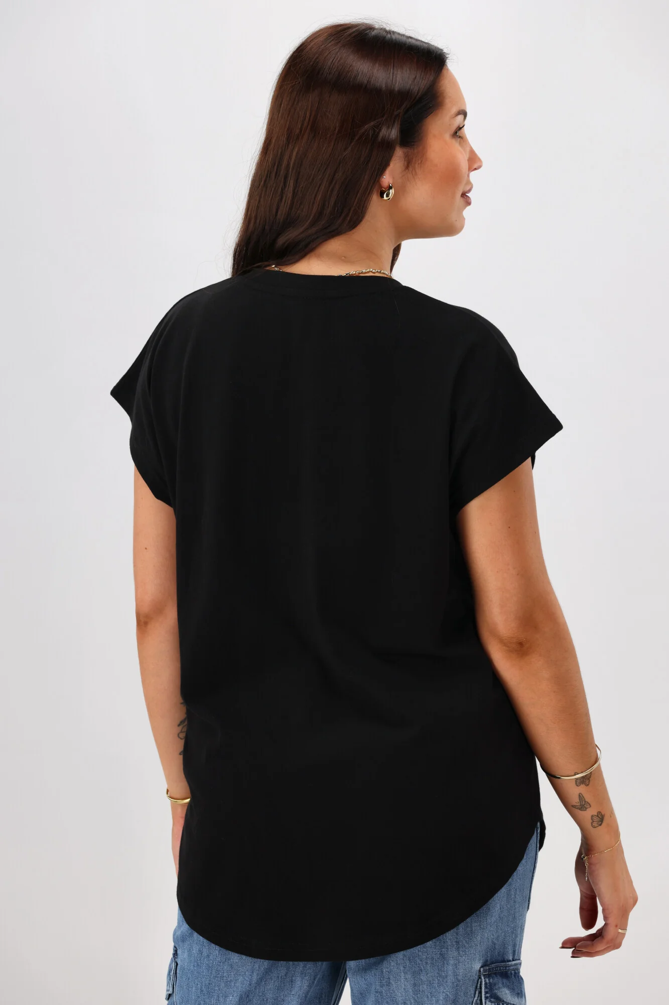 Rebel Club Heartbeat V Tee Black - Image 7