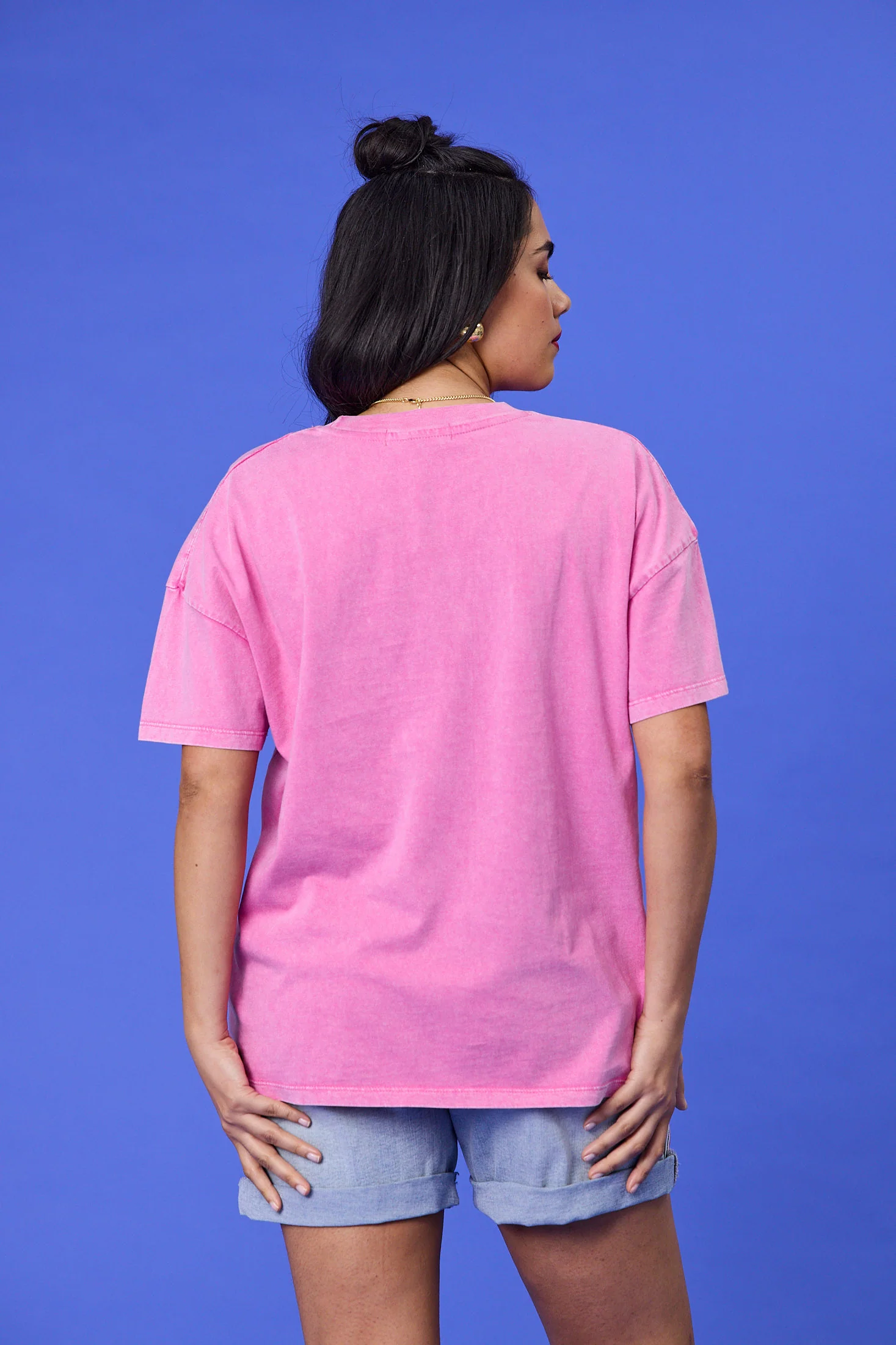 Rebel Club In My Heart Boyfriend Tee Pink - Image 5