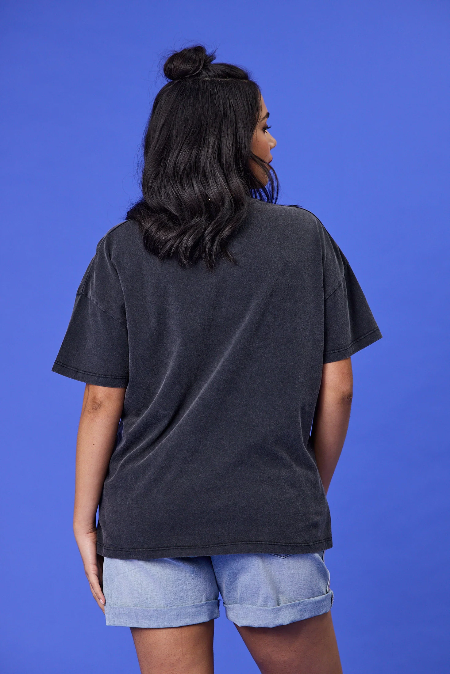 Rebel Club In My Heart Boyfriend Tee Washed Black - Image 5