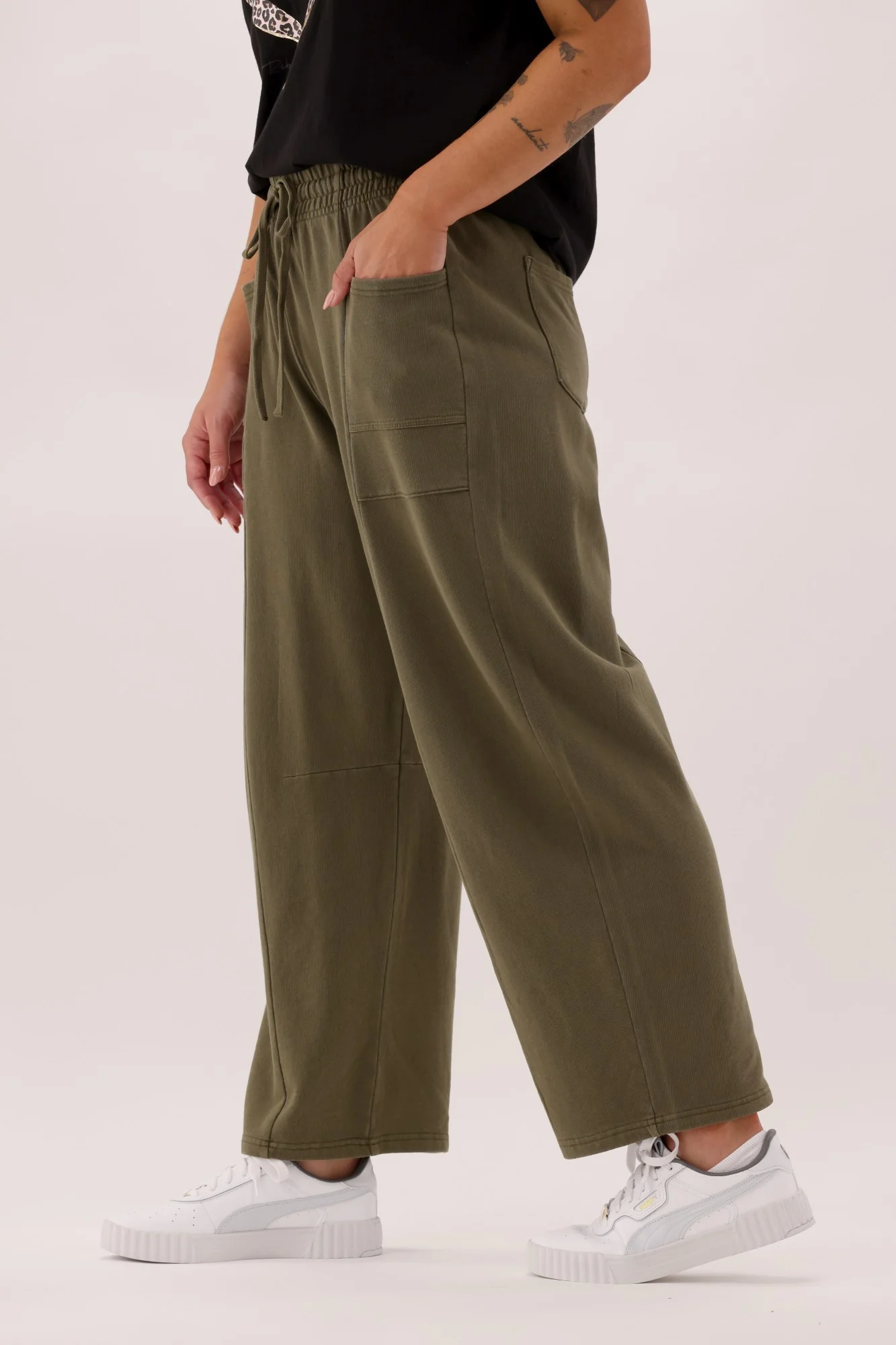 Rebel Club Nova Barrel Pant Khaki - Image 6