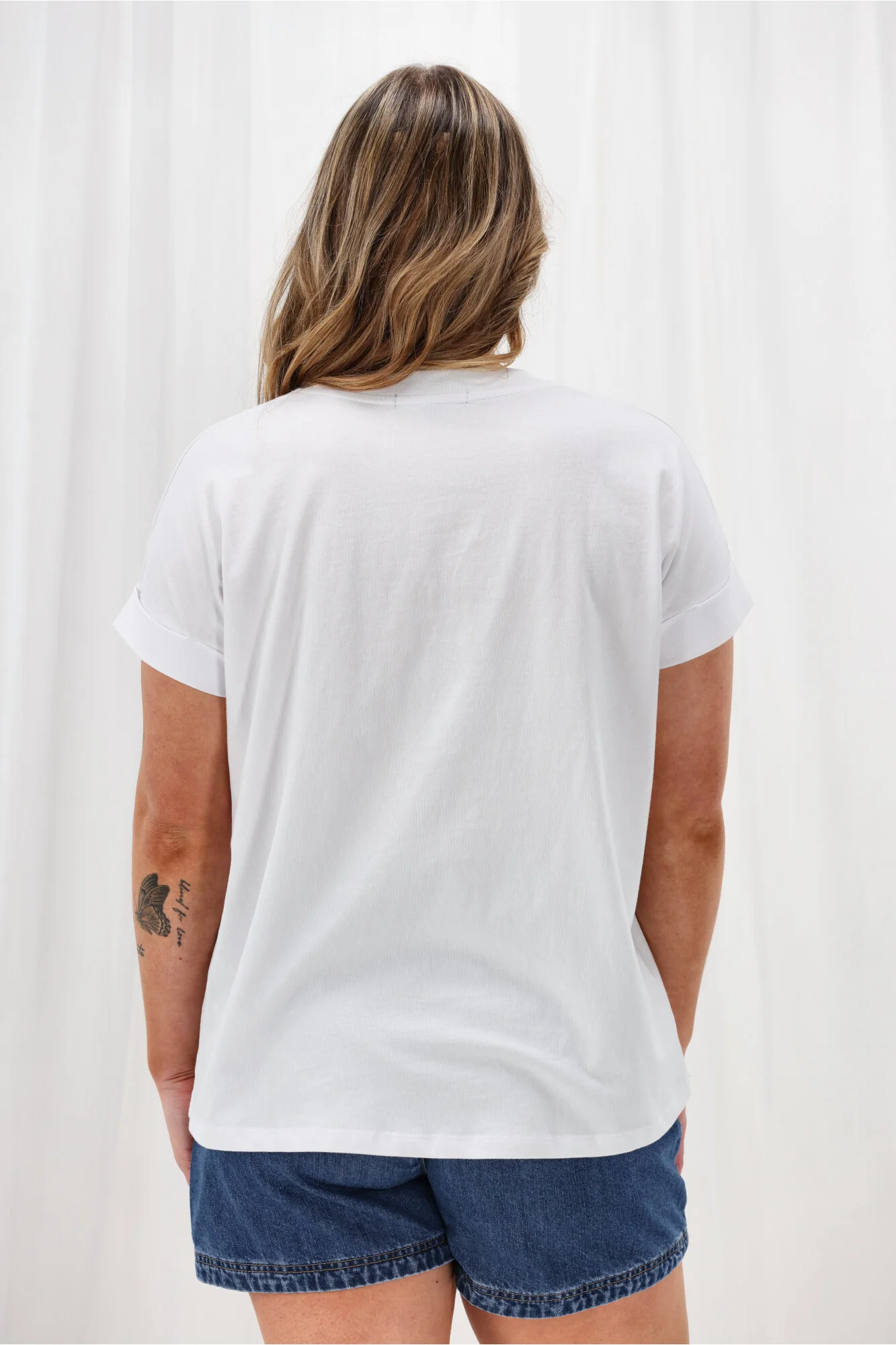 Rebel Club Rose Beauty Capsleeve Tee White - Image 9
