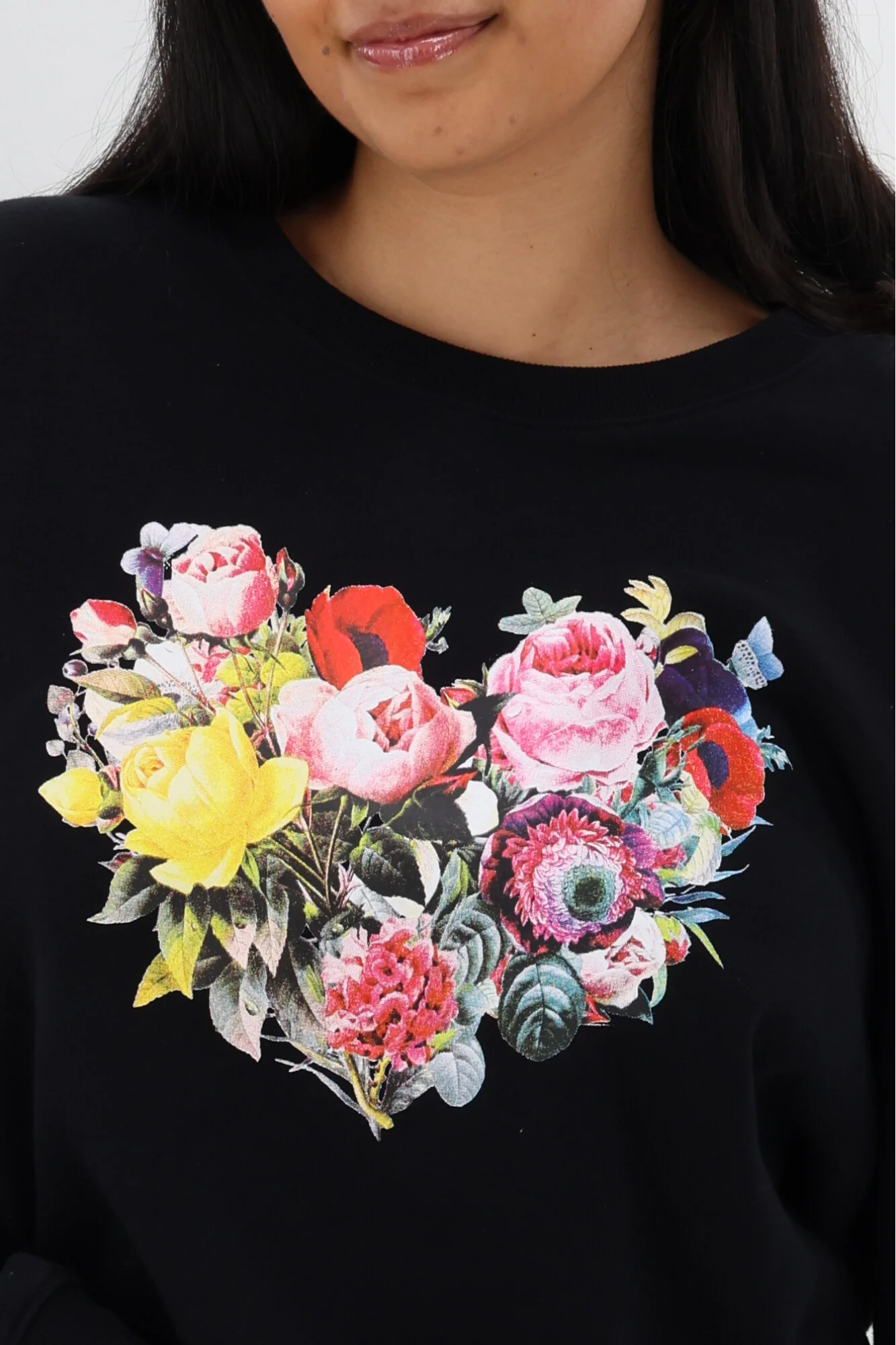 Rebel Club Vintage Floral Heart Black - Image 7