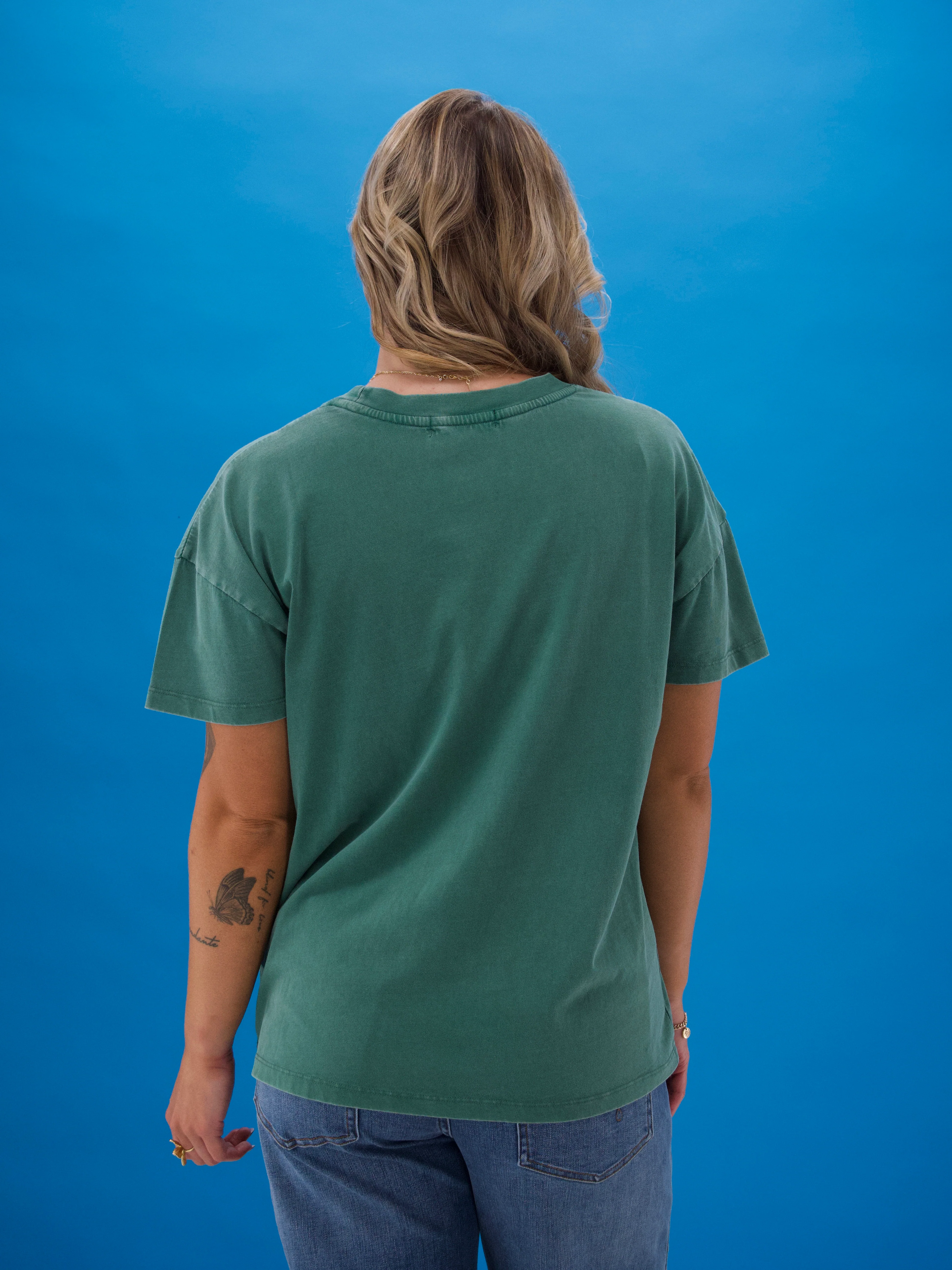 Rebel Club Wild Tee Washed Green - Image 4