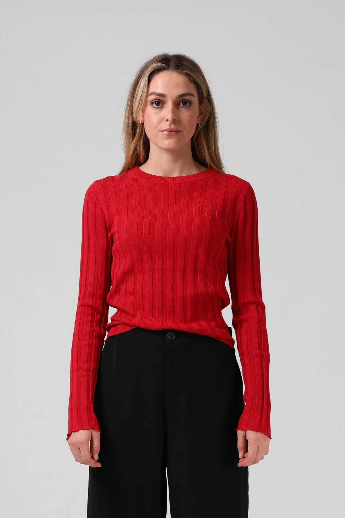 RPM Knitted L/S Tee Red