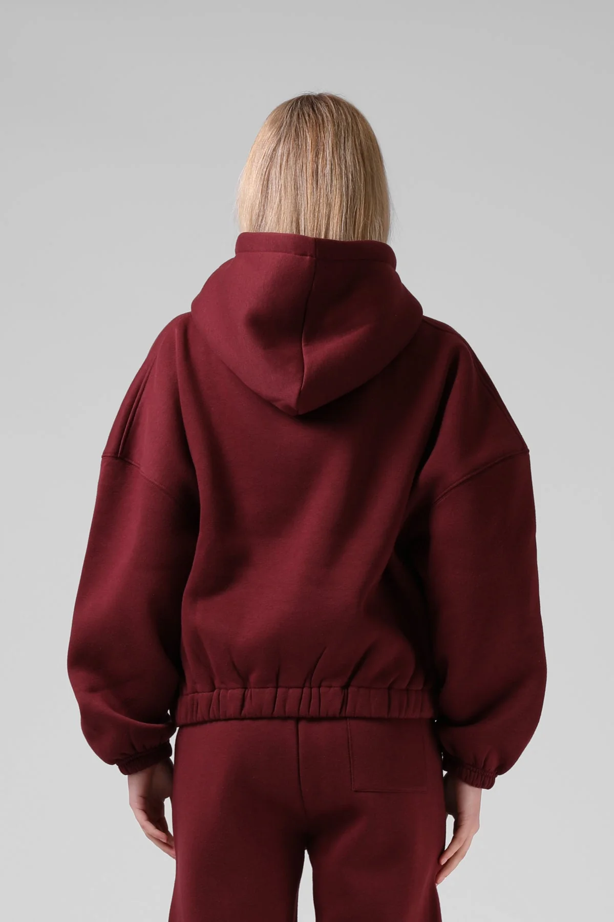 RPM Zip Thru Hood Red Wine - Image 3