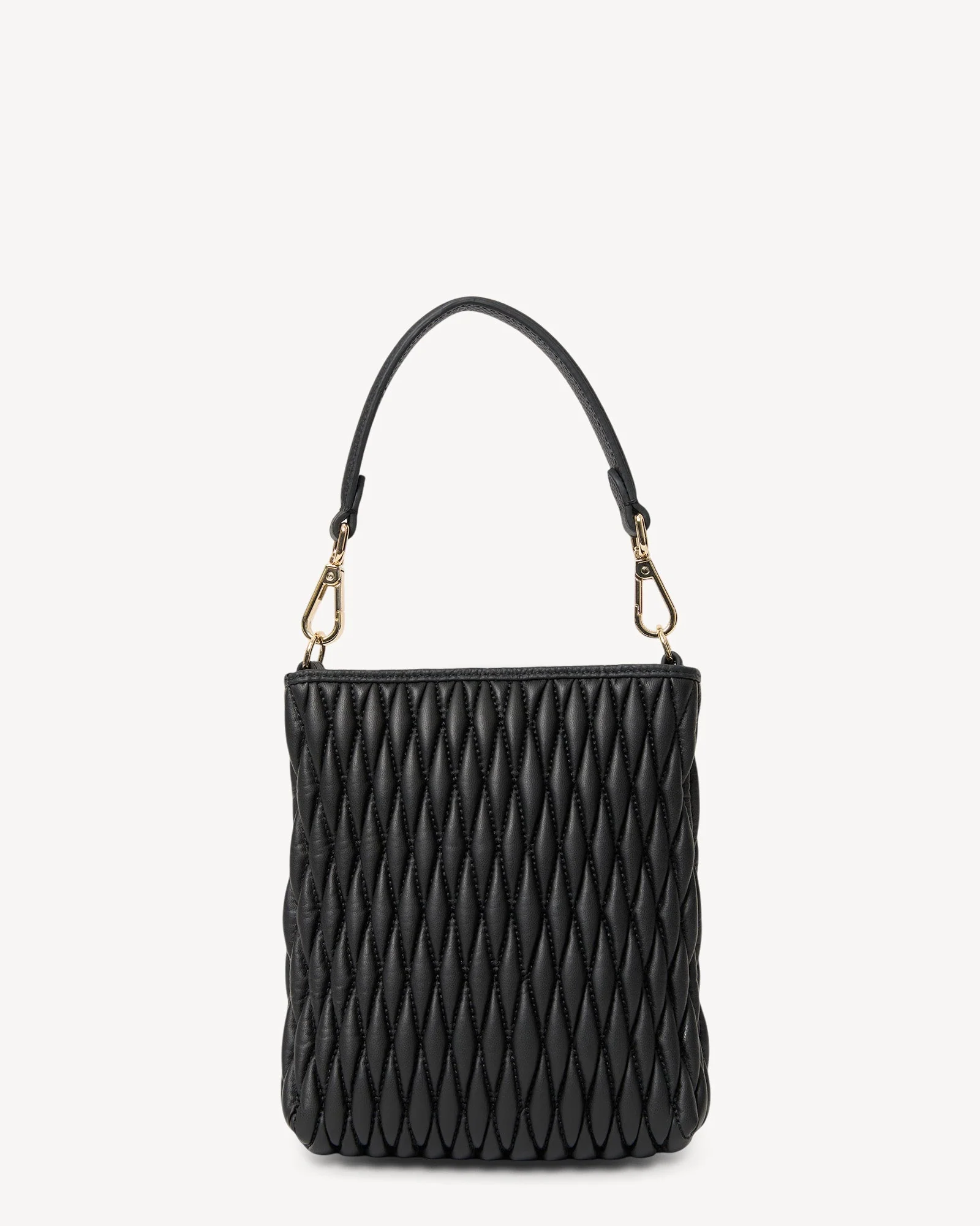 Saben Coco Mini Bag Black Diamond Quilt - Image 8