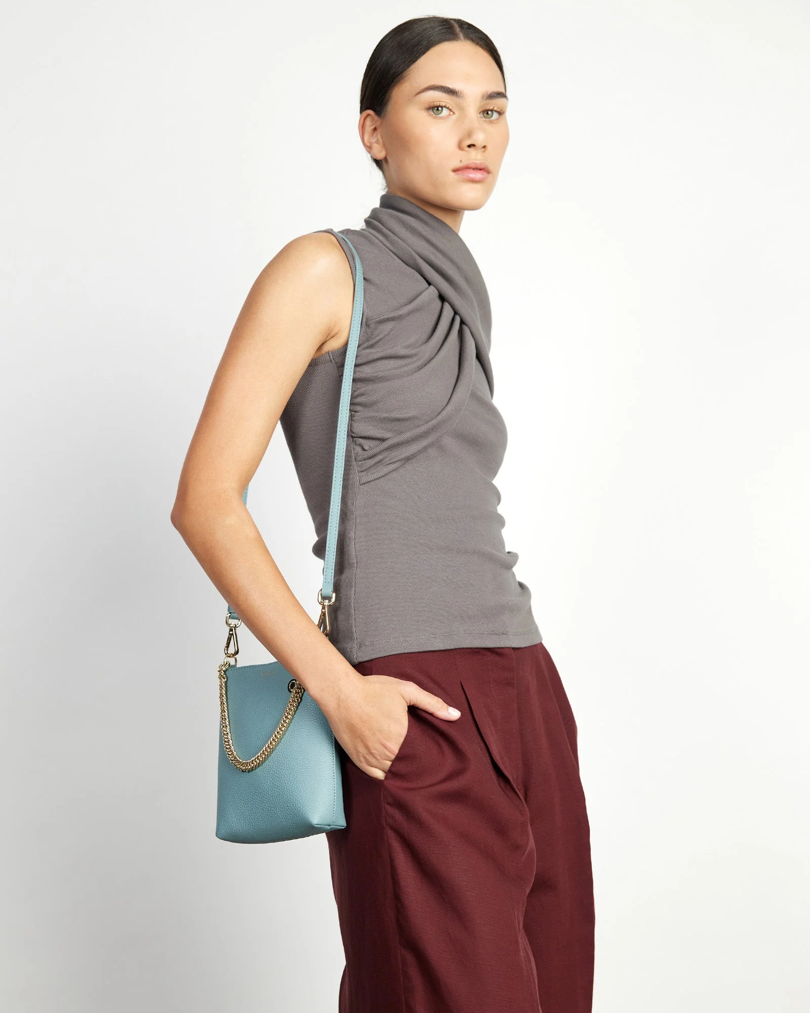 Saben Coco Mini Bag Duck Egg - Image 6