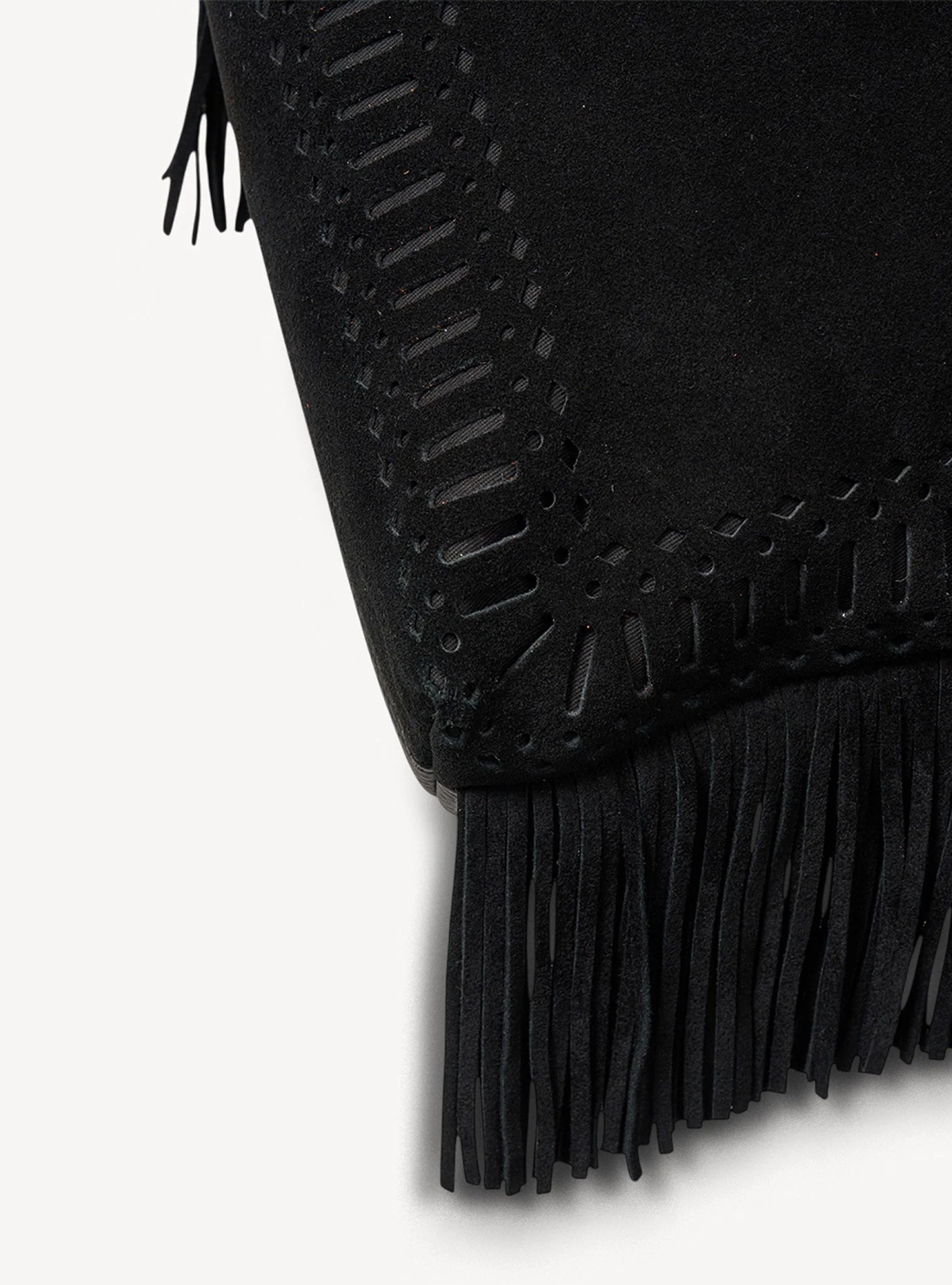 Saben Coco Mini Bag Suede + Fringe Black - Image 6