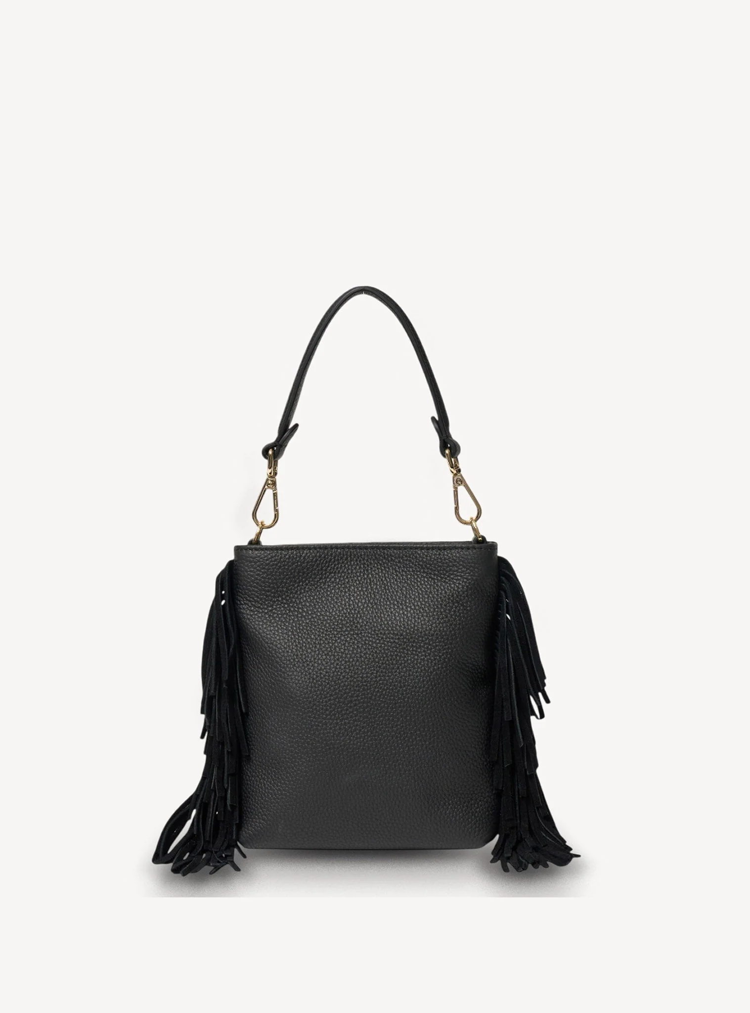 Saben Coco Mini Bag Suede + Fringe Black - Image 8