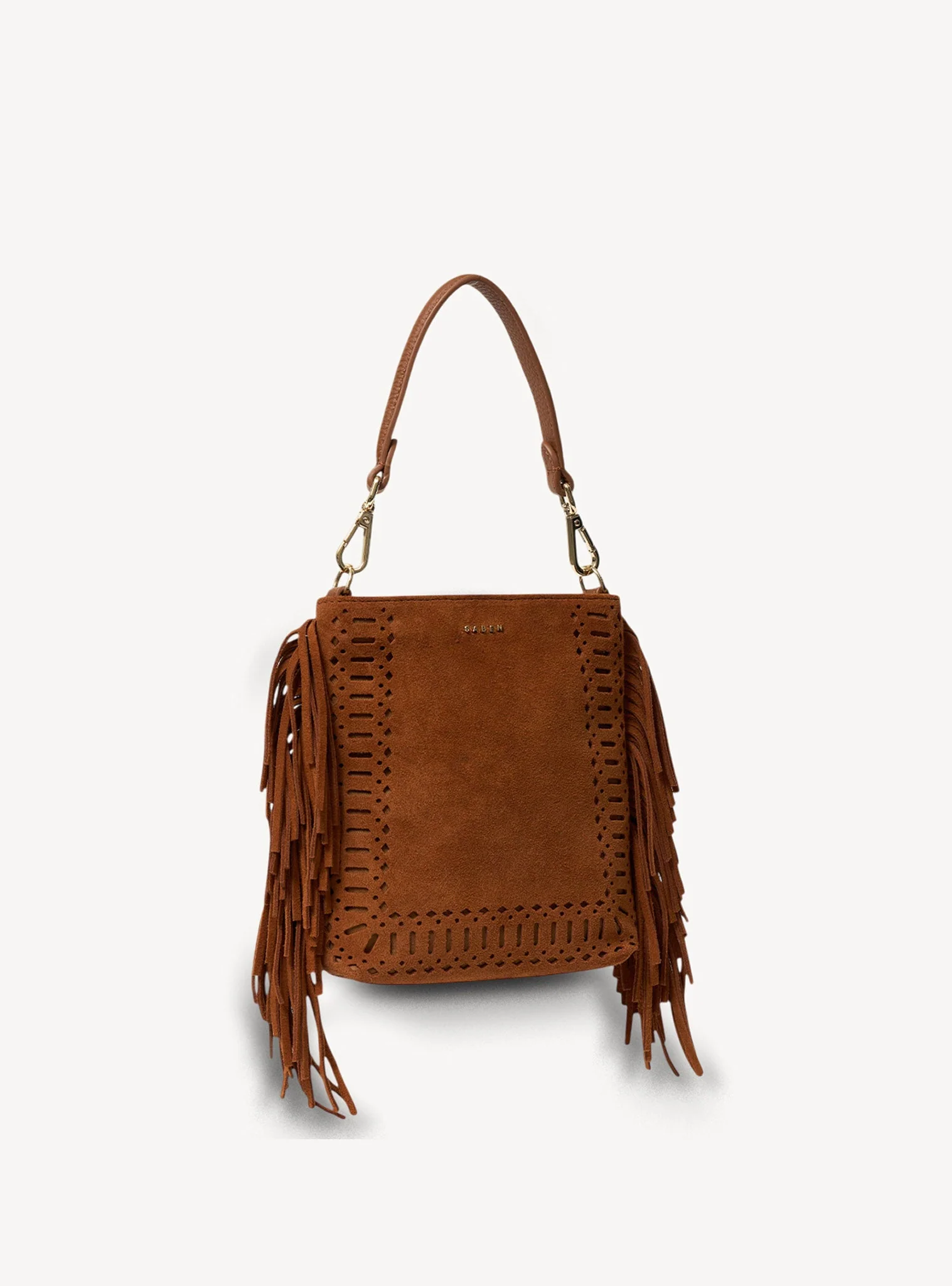 Saben Coco Mini Bag Suede + Fringe Tan - Image 5